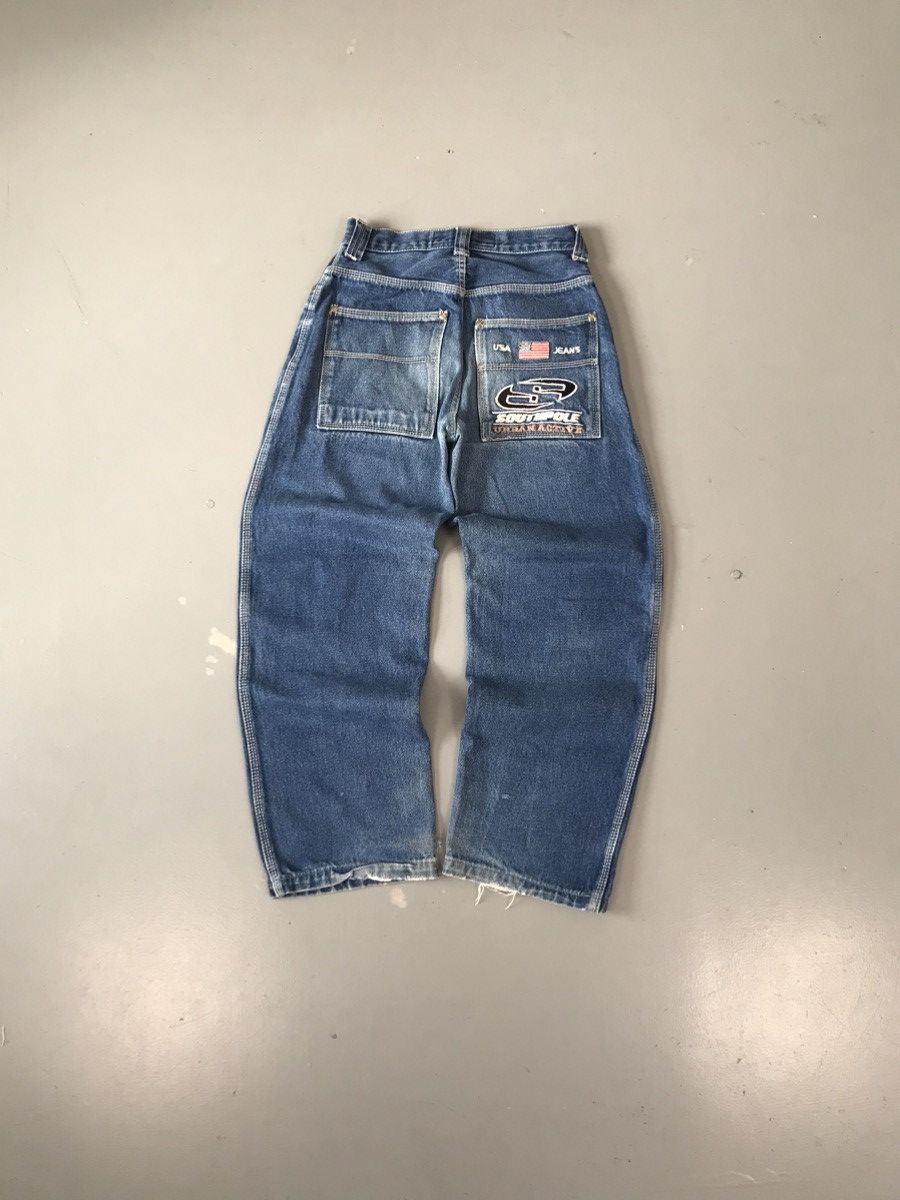 JNCO × Southpole × Vintage Vintage Southpole SpellOut embroidered denim Size US 26 / EU 42 - 1 Thumbnail