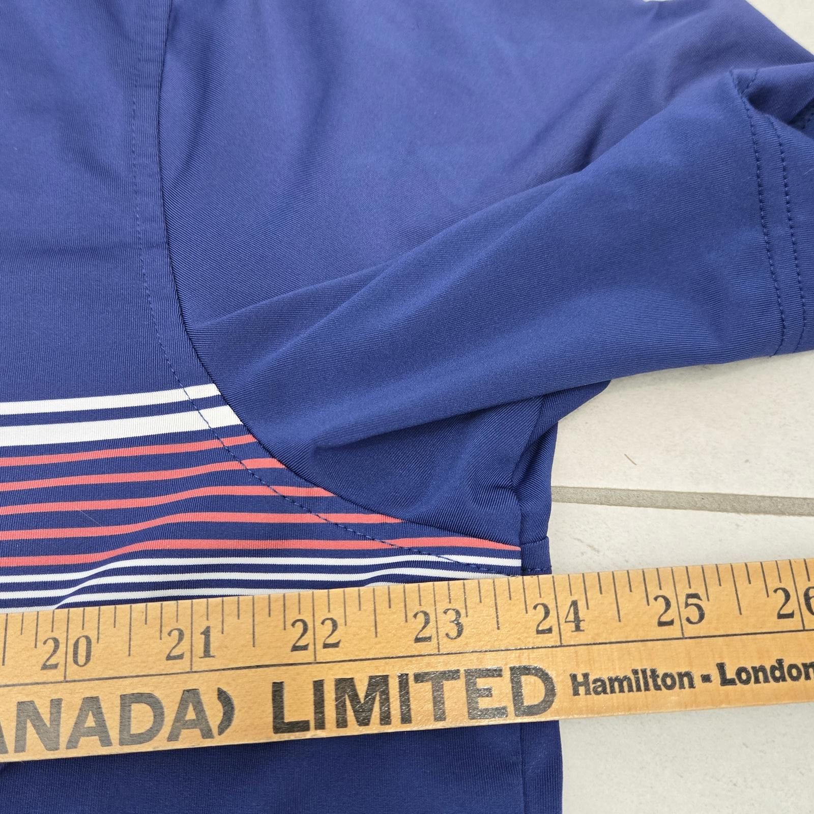 Peter Millar Peter Millar Polo Men Large Golf Blue Stripe Summer Comfort Size US L / EU 52-54 / 3 - 8 Thumbnail