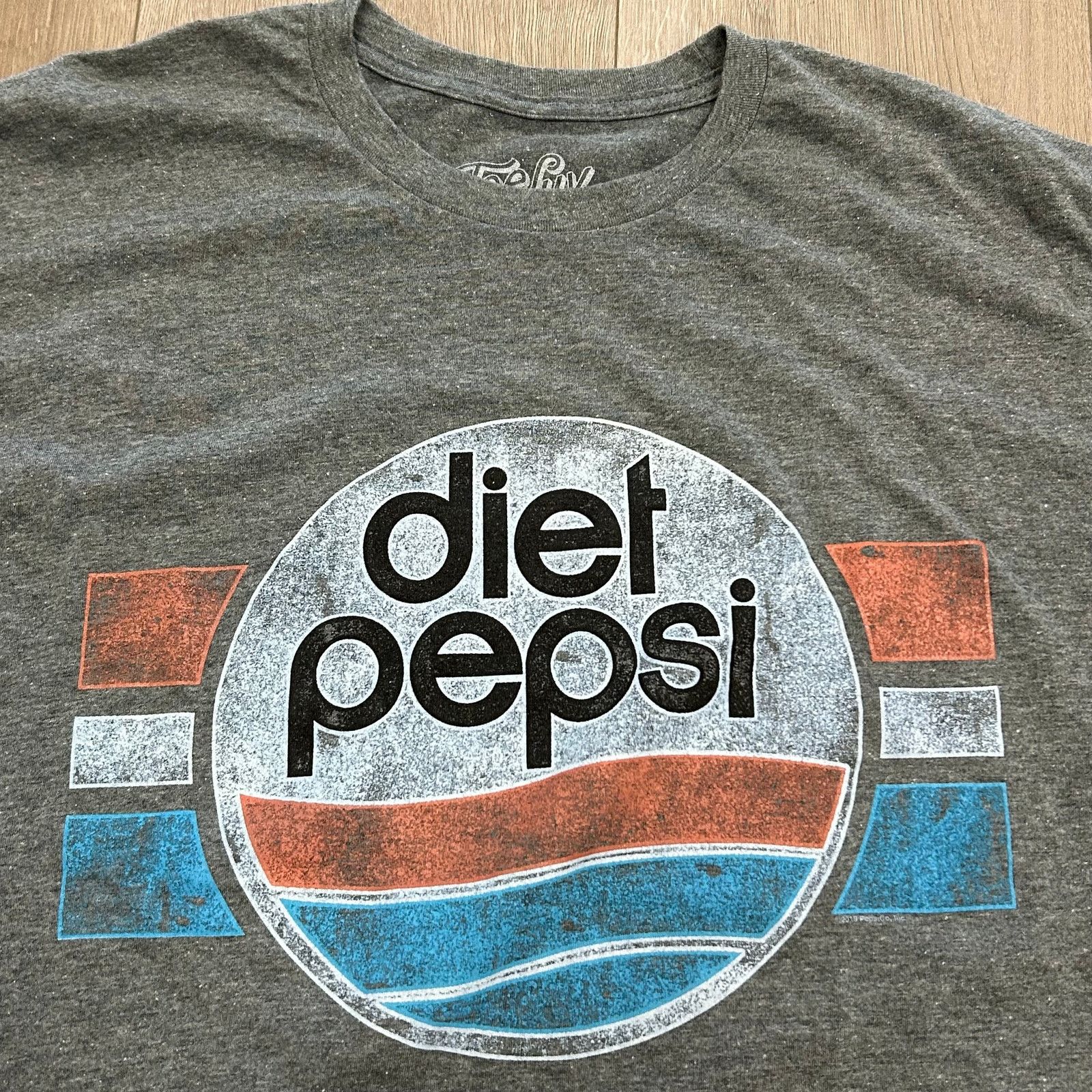TEE JAYS Tee Luv Vintage Diet Pepsi Logo Gray Tee T Shirt size XL B24 Size US XL / EU 56 / 4 - 3 Thumbnail