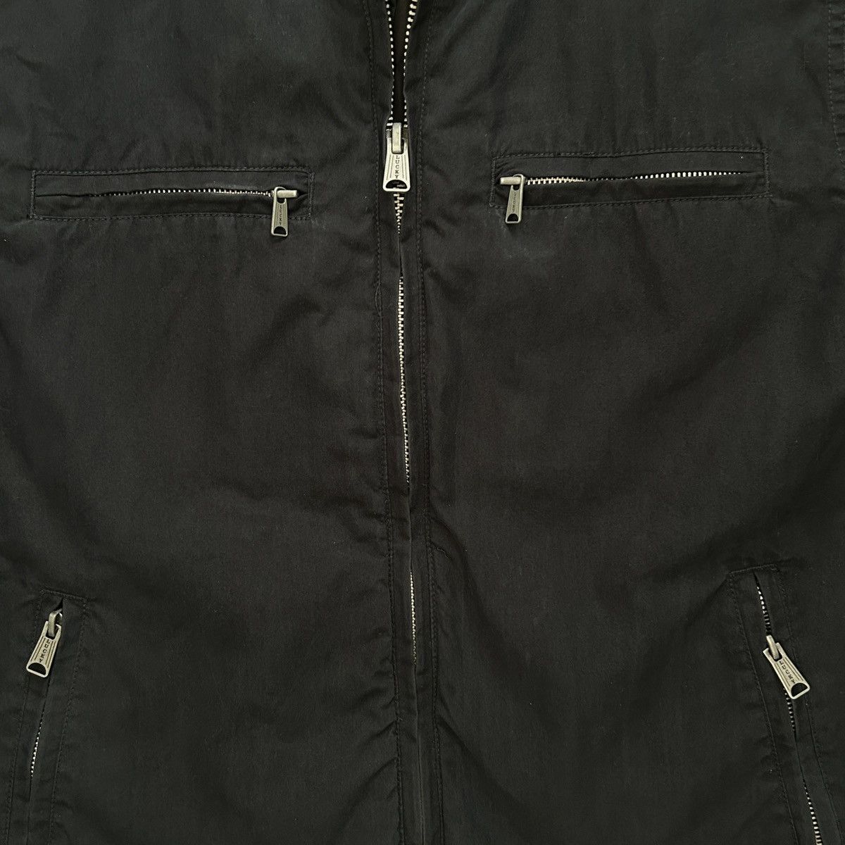 Lucky Brand Bonneville Racer Jacket Dark Navy Moto Biker Quilted Y2K Size US L / EU 52-54 / 3 - 3 Thumbnail