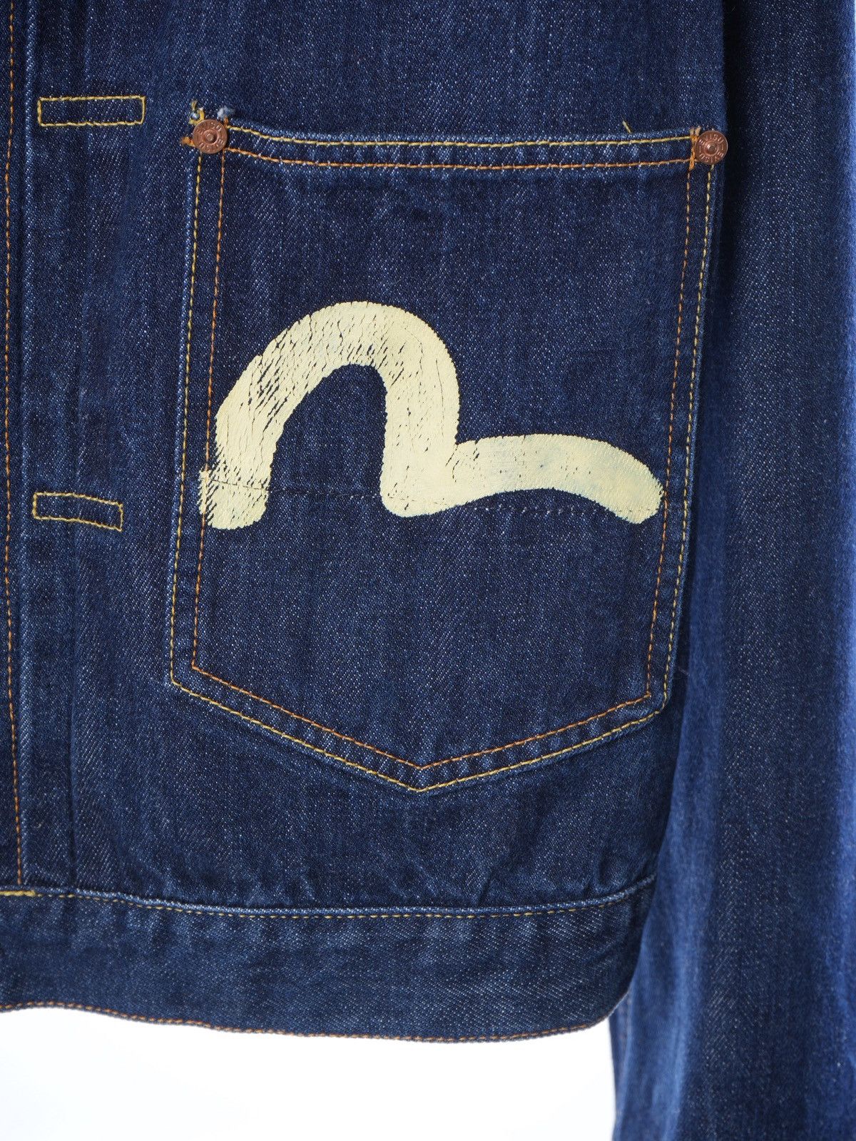 Evisu Evisu Type 2 denim jacket Made in Italy L Size US L / EU 52-54 / 3 - 3 Thumbnail
