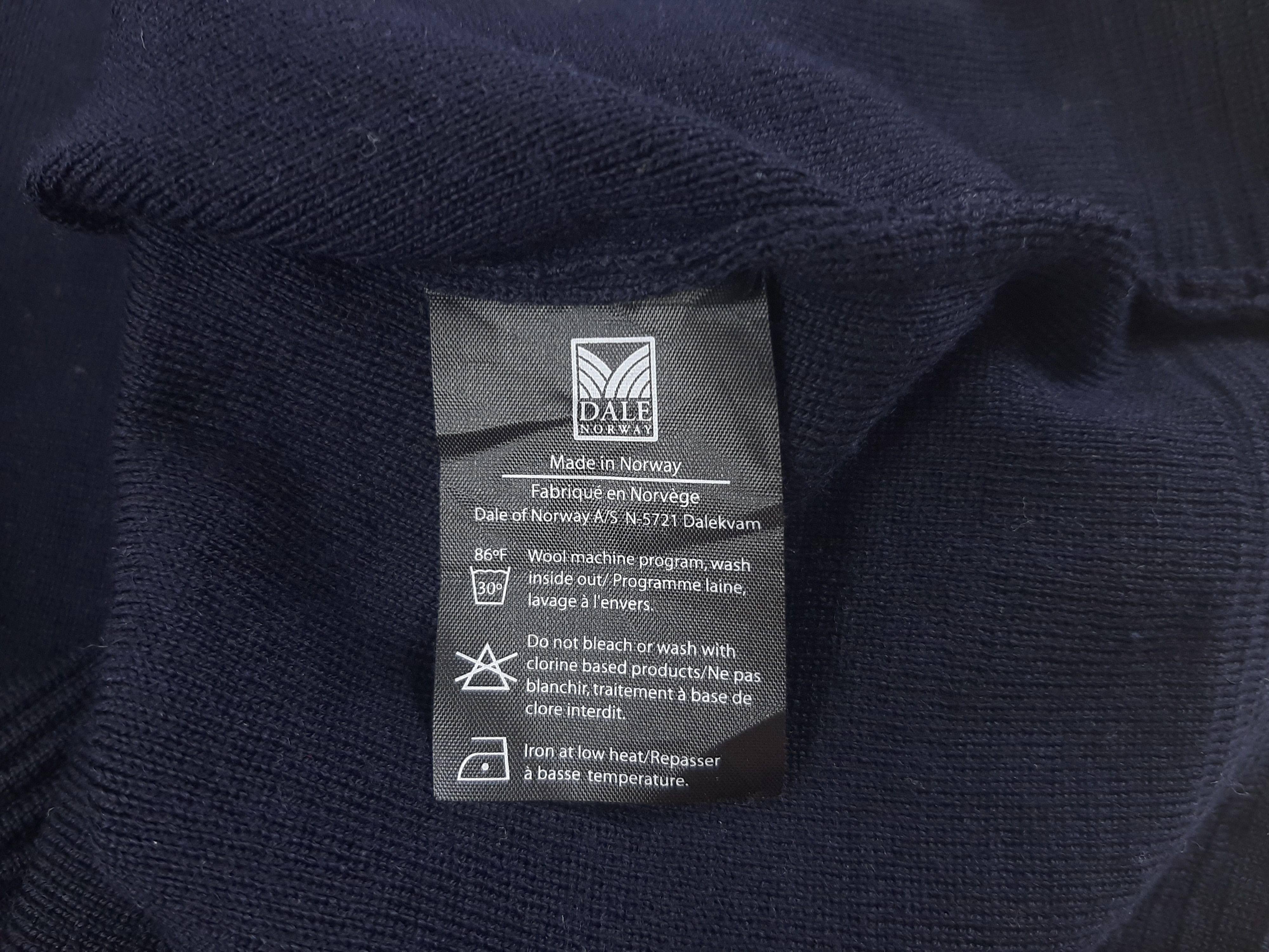 Dale Of Norway Dale of Norway Geilo 1/4 Zip Sweater Navy Men's XL Size US XL / EU 56 / 4 - 8 Thumbnail