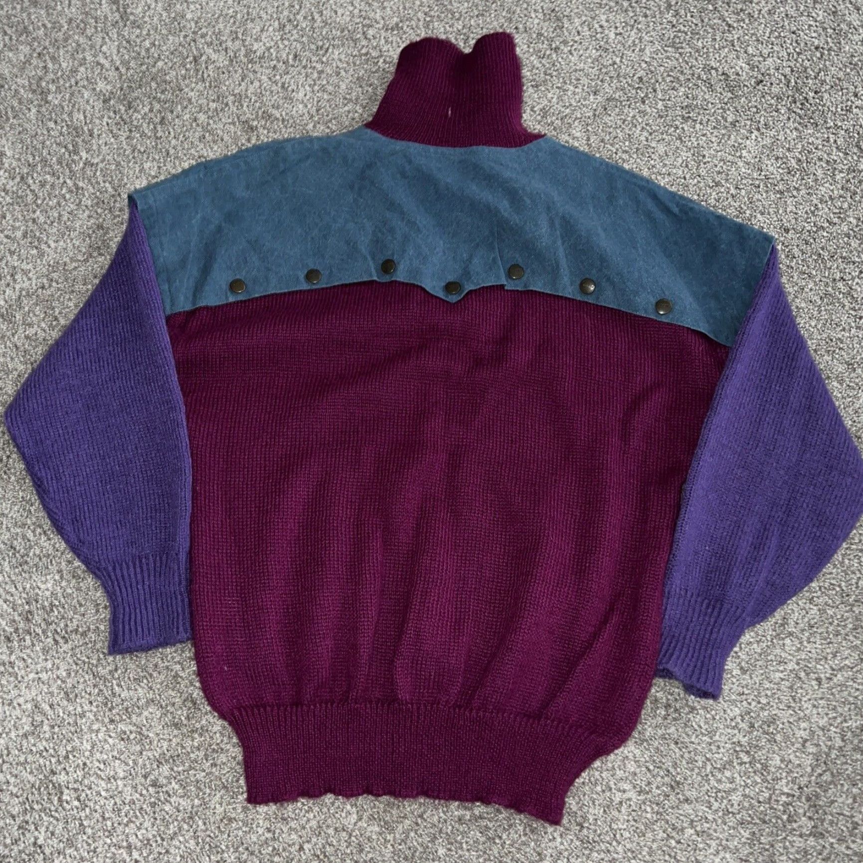 Bogner VINTAGE Bogner Purple Half Zip Pullover Sweater Womens Size 40 Size S / US 4 / IT 40 - 4 Thumbnail