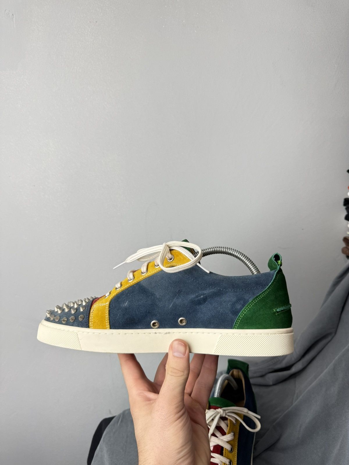 Christian Louboutin Christian Louboutin Suede Low Top Sneakers 42 Size Size US 8.5 / EU 41-42 - 10 Thumbnail
