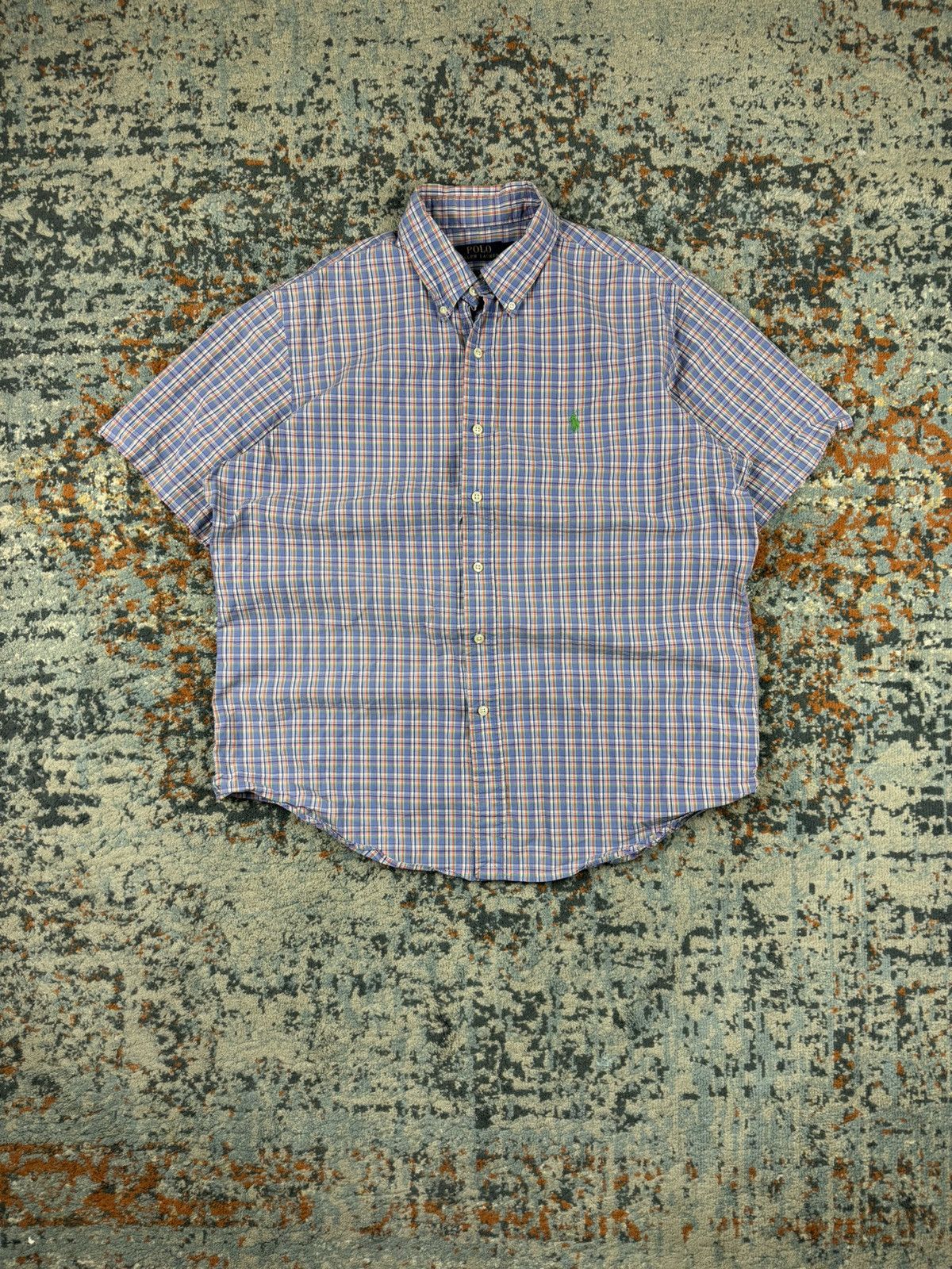 Polo Ralph Lauren × Vintage Vintage 90s Polo Ralph Lauren checked short sleeve shirt Size US L / EU 52-54 / 3 - 1 Thumbnail