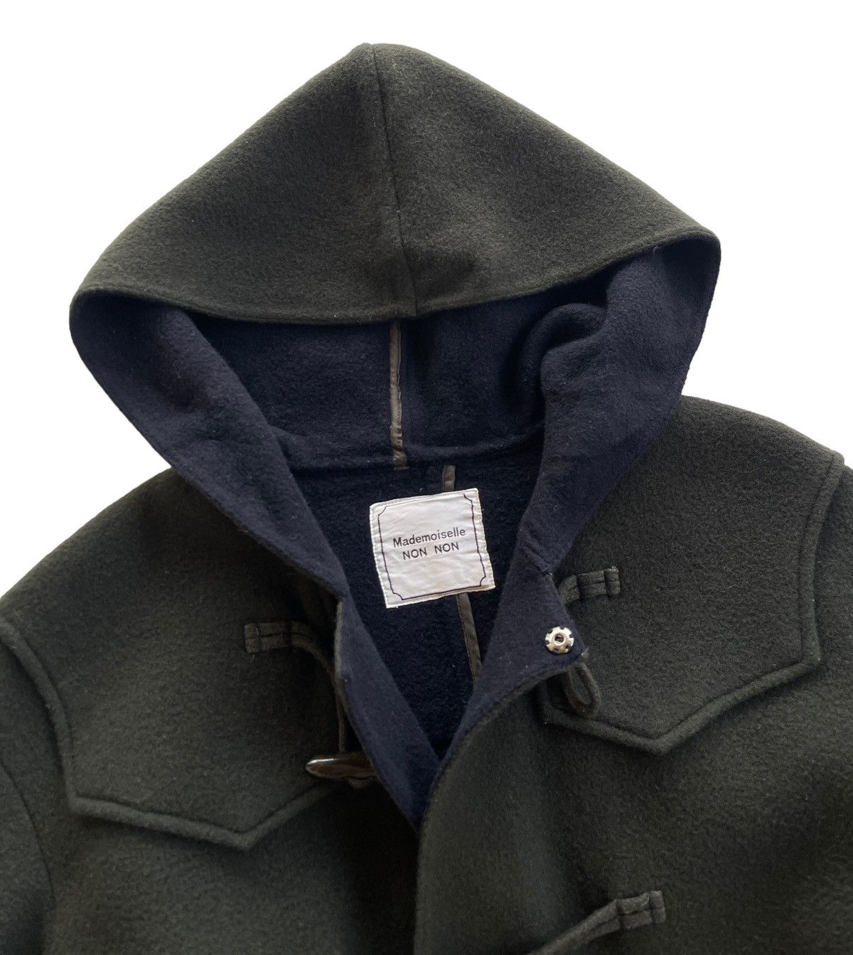 Japanese Brand Mademoiselle Non Non Wool Duffle Coat Size US L / EU 52-54 / 3 - 3 Thumbnail