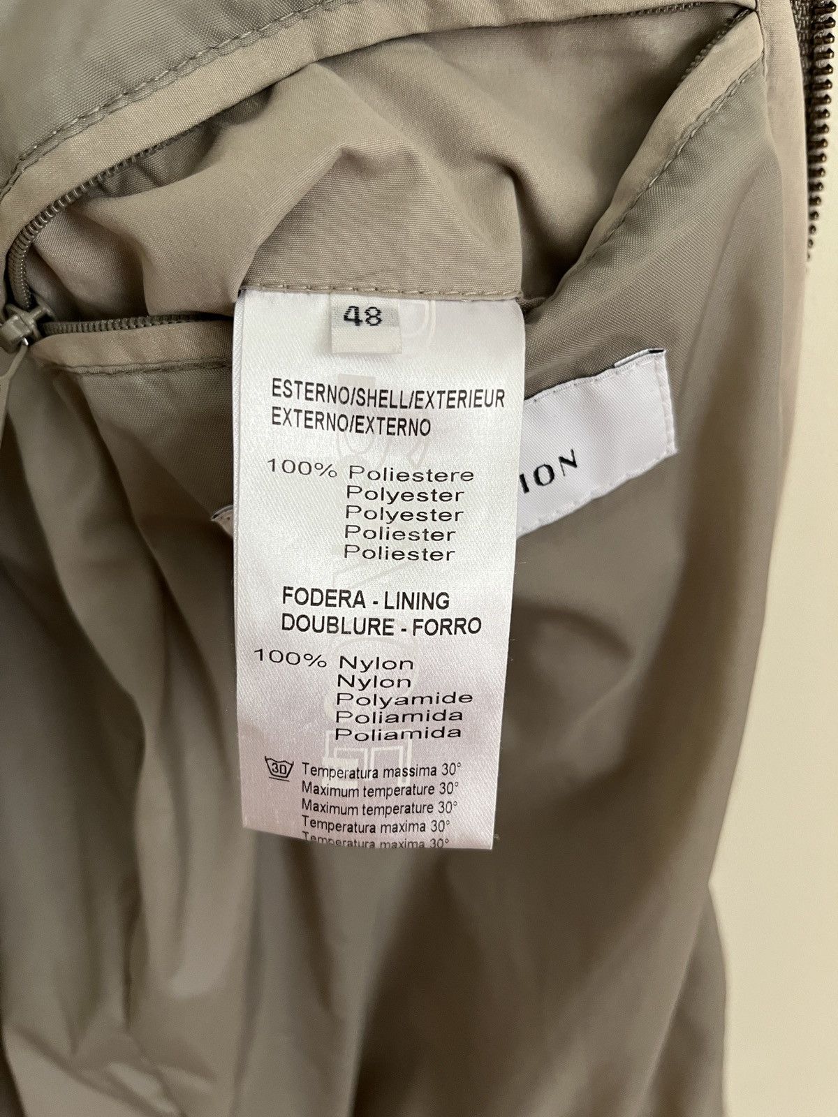 Versace Versace Collection Taupe Bomber Jacket - Size 48 Size M / US 6-8 / IT 42-44 - 12 Thumbnail