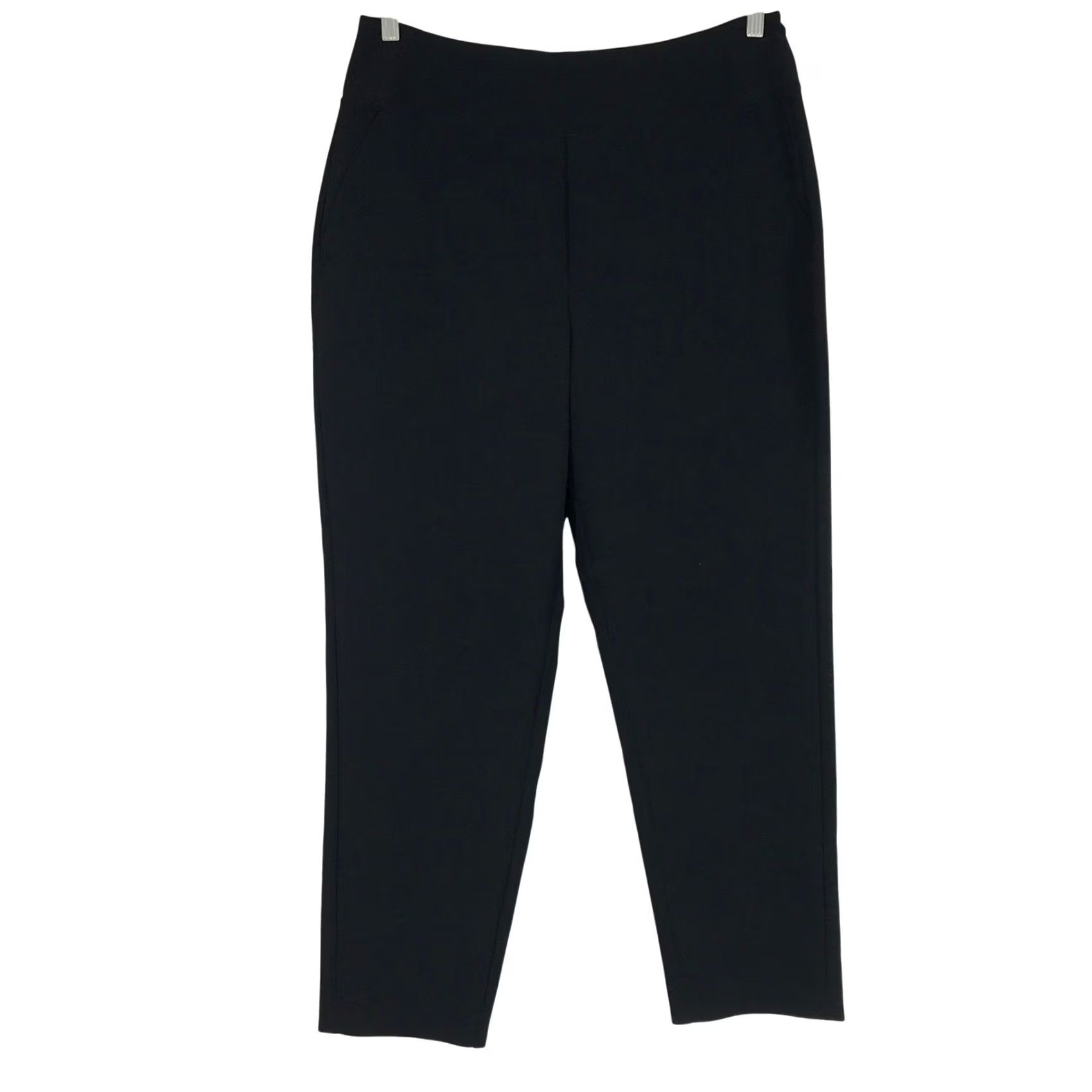 Athleta Athleta Black Tapered Ankle Pants Womens Size 12 Stretch Pull On Trouser Size 34" / US 12 / IT 48 - 2 Thumbnail