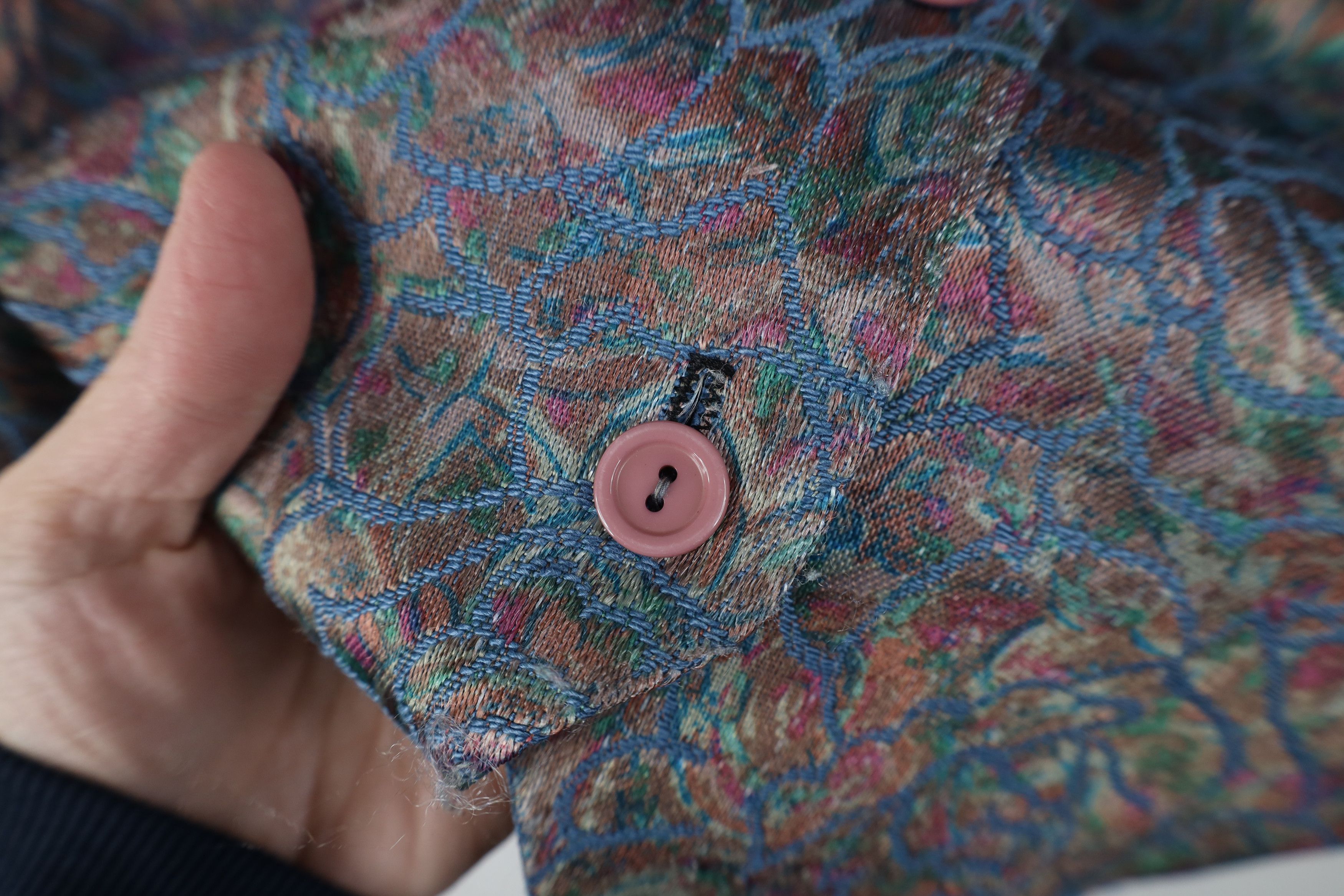 Vintage Vintage 90s Streetwear Abstract Flower Vest Jacket USA Size L / US 10 / IT 46 - 7 Thumbnail