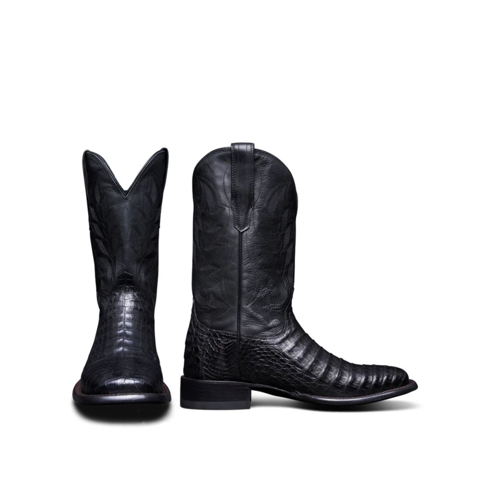 Tecovas Tecovas Midnight William Men's 8.5D Caiman Toe Cowboy Boots Size US 8.5 / EU 41-42 - 1 Thumbnail