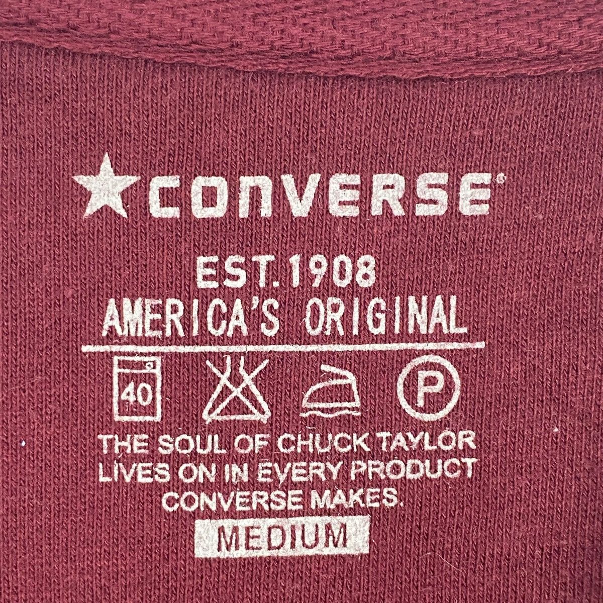 Other Vintage Converse All Star Crewneck Sweatshirt Red Size M Size US M / EU 48-50 / 2 - 5 Thumbnail