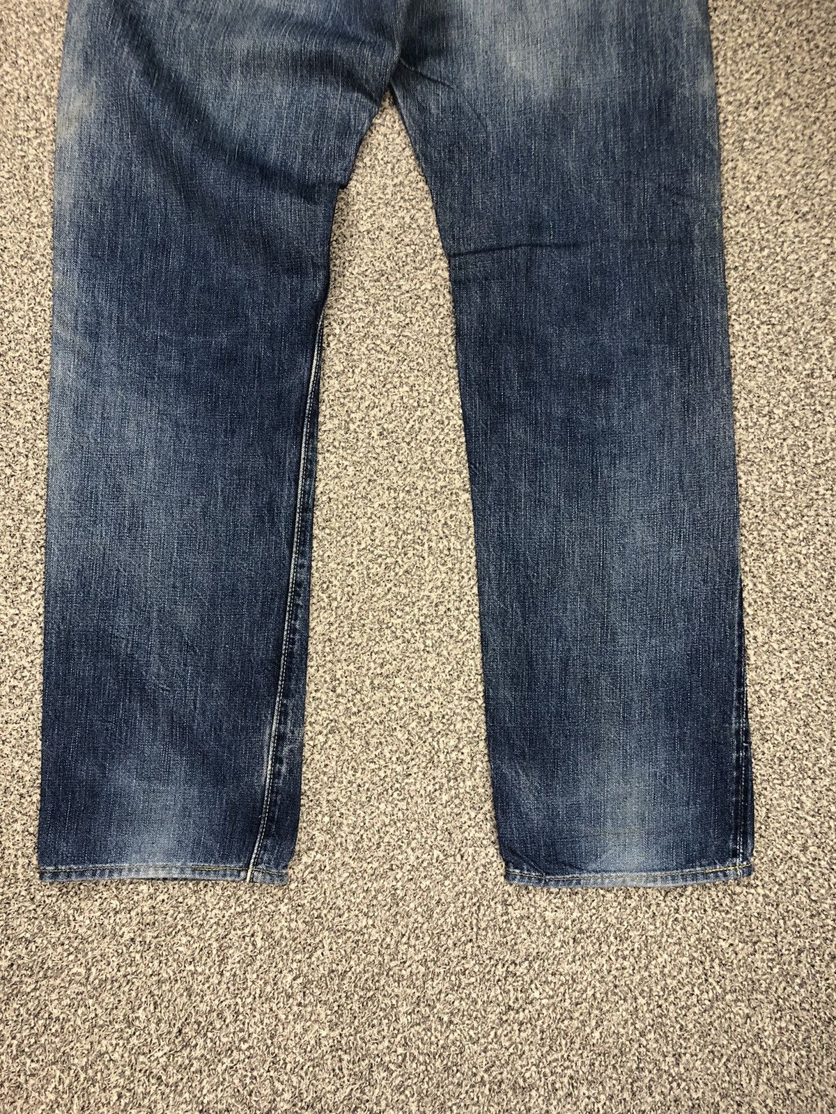 Evisu Vintage Distressed Japanese Brand Fullcount Selvage Jeans Size US 30 / EU 46 - 16 Thumbnail