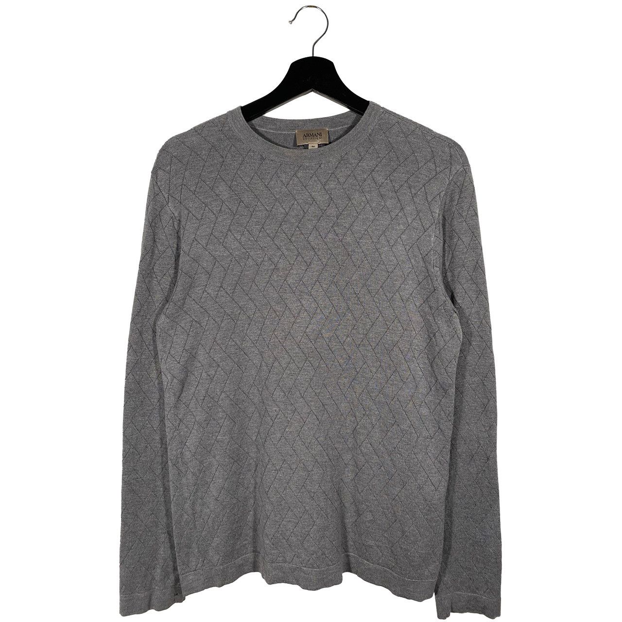 ARMANI COLLEZIONI Gray Crew on sale Sweater L