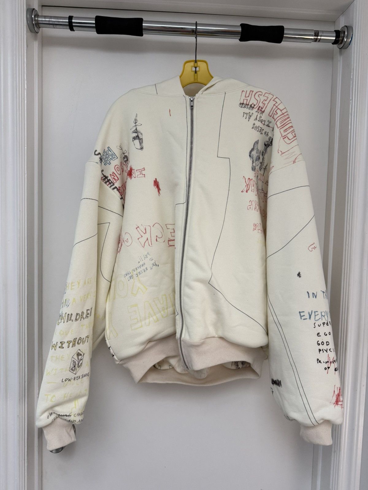 Kiko Kostadinov KK. Jacket. 07 Navy Citron “Futur Varsity Jacket