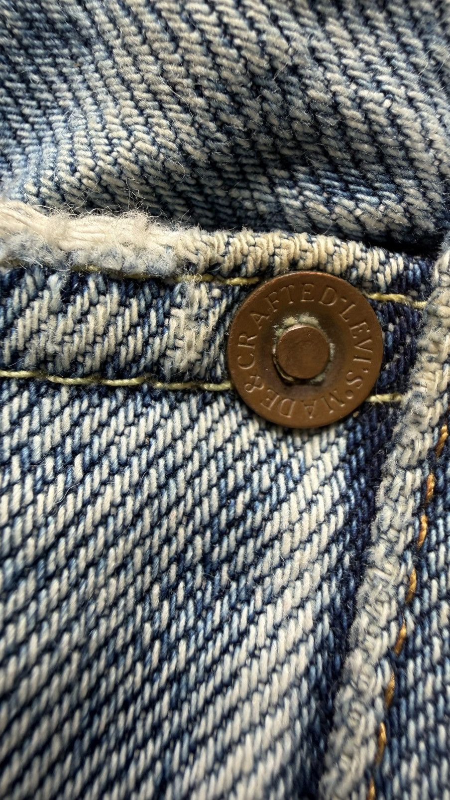 Levi's Made & Crafted LEVI’S Made & Crafted Slim Distressed Denim Jeans 33 Boho Size US 33 - 5 Thumbnail