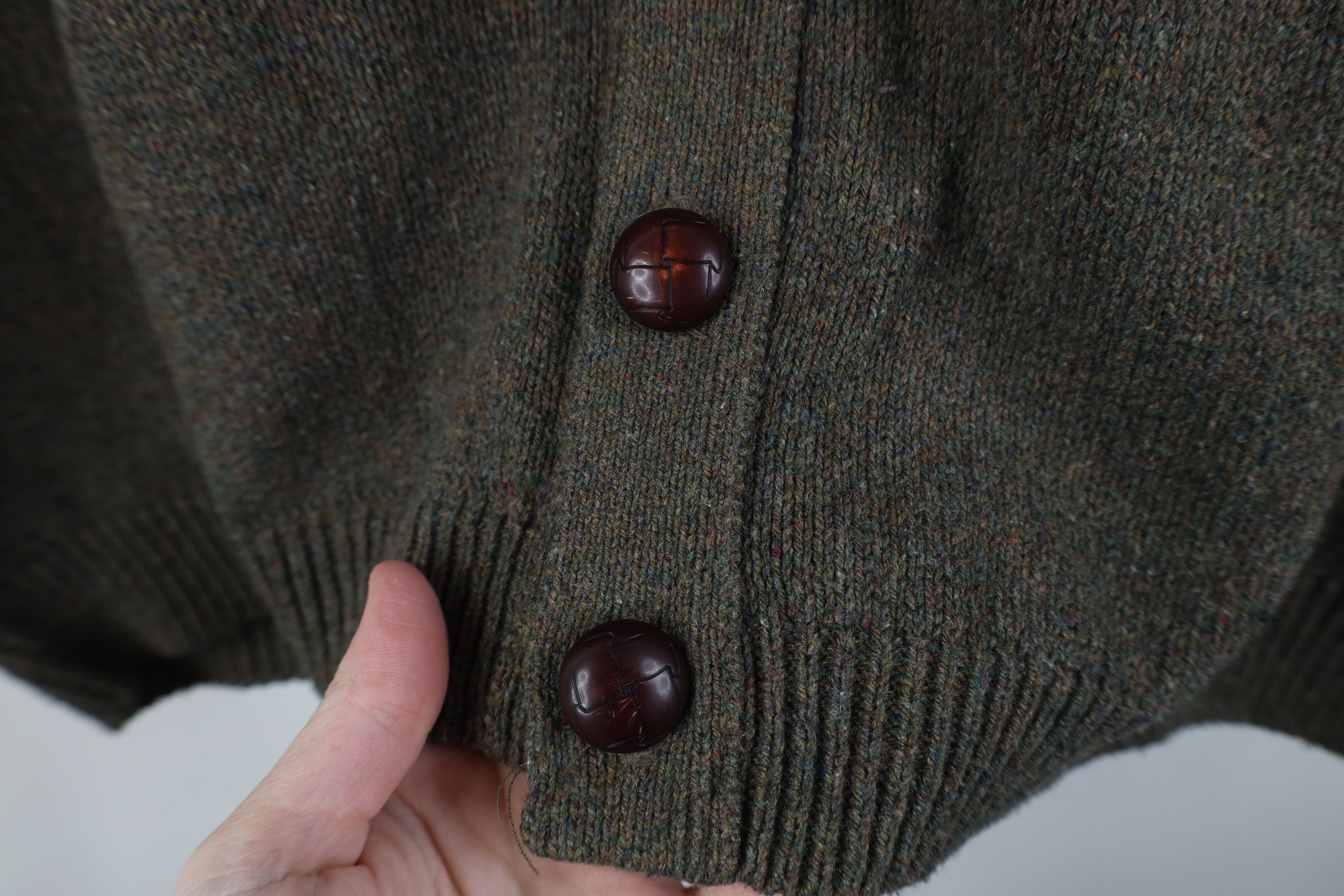 Vintage Vintage 90s Streetwear Cable Knit Cardigan Sweater Vest Size US XL / EU 56 / 4 - 5 Thumbnail