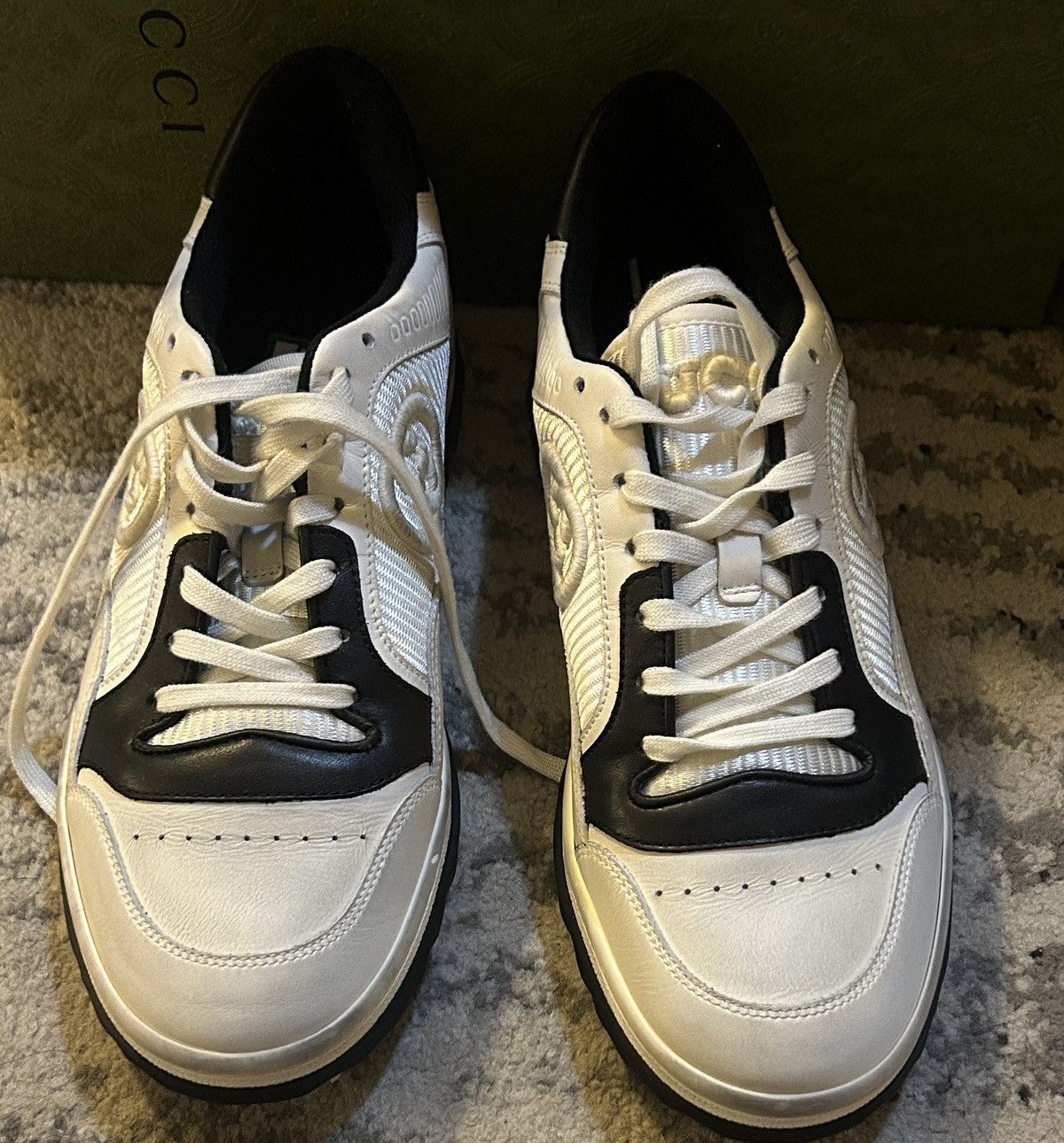 Gucci Gucci Mac80 Sneaker Off White Black size 40 Size US 10 / IT 40 - 2 Thumbnail