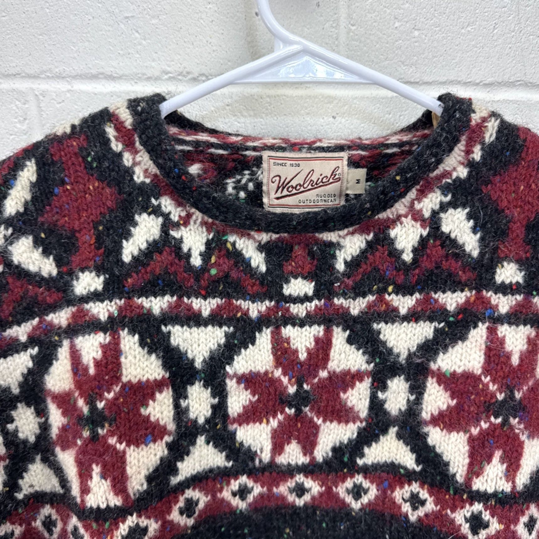 Vintage VINTAGE Woolrich Sweater Adults Medium Fair Isle Reindeer Nordic Ski Christmas Holiday 90s Size US M / EU 48-50 / 2 - 4 Thumbnail