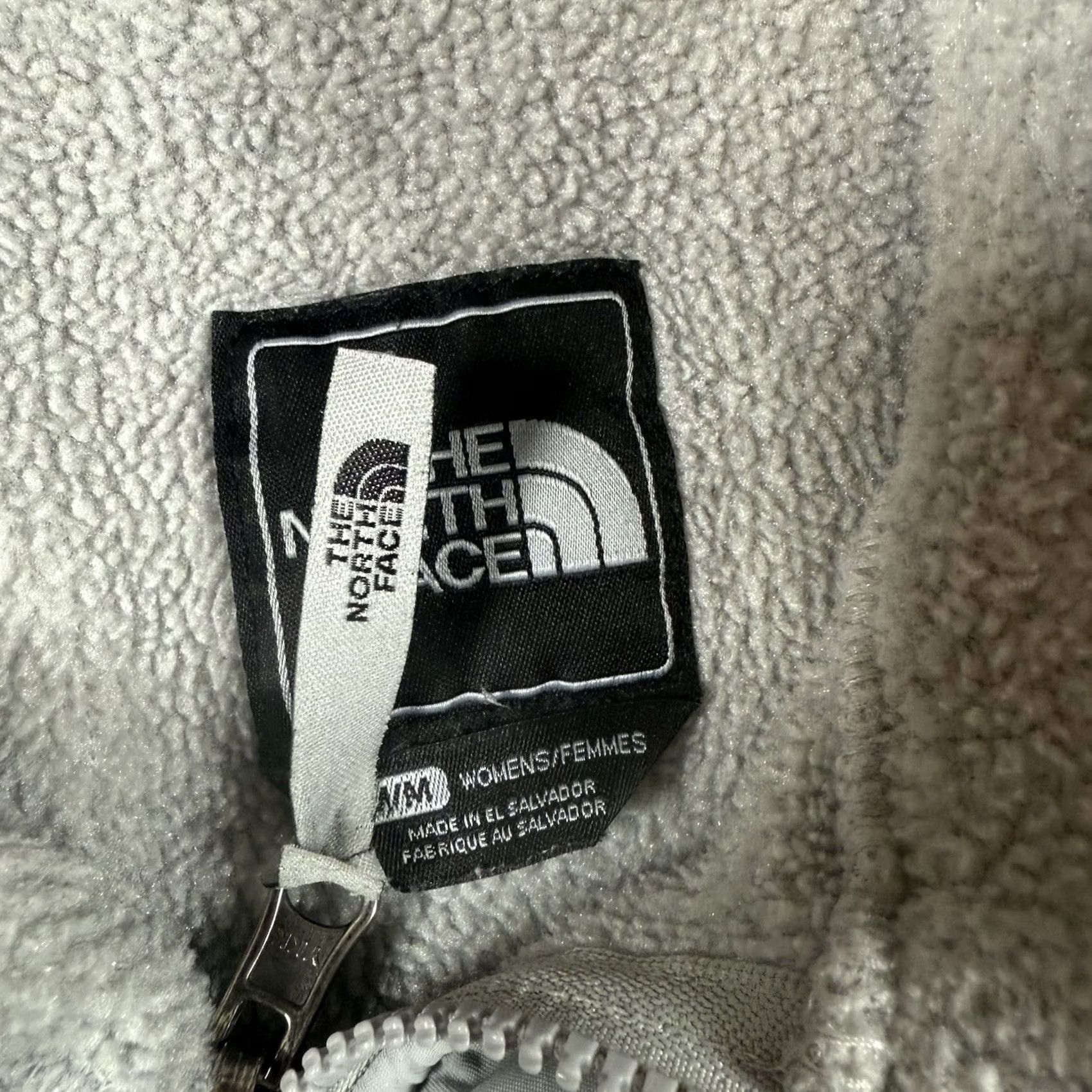 The North Face The North Face Jacket Women M Denali Polartec Fleece White Gray Full Zip Size M / US 6-8 / IT 42-44 - 3 Thumbnail