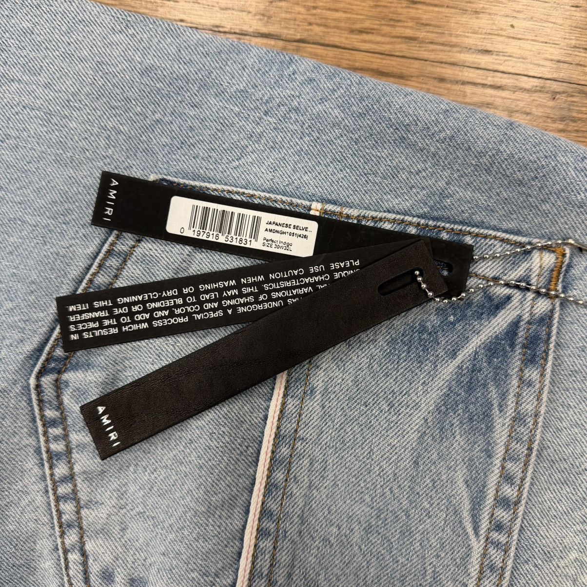 Amiri Amiri Japanese Selvedge Straight Jeans Perfect Indigo Size US 30 / EU 46 - 9 Thumbnail