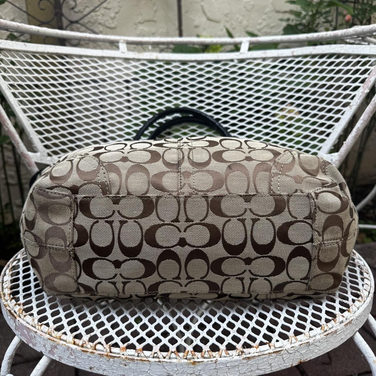 Coach Coach Monogramed Tan & Black Tote Size ONE SIZE - 3 Thumbnail