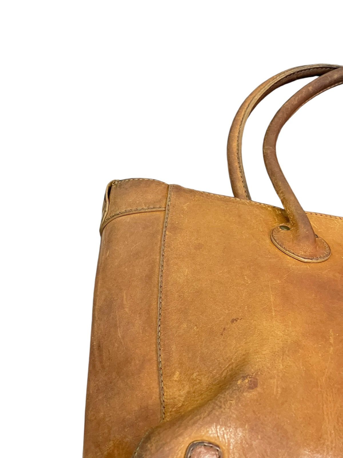Japanese Brand Full Leather Patina Le Midi Tote Shoulder Bag 1🟩2 Size ONE SIZE - 17 Thumbnail