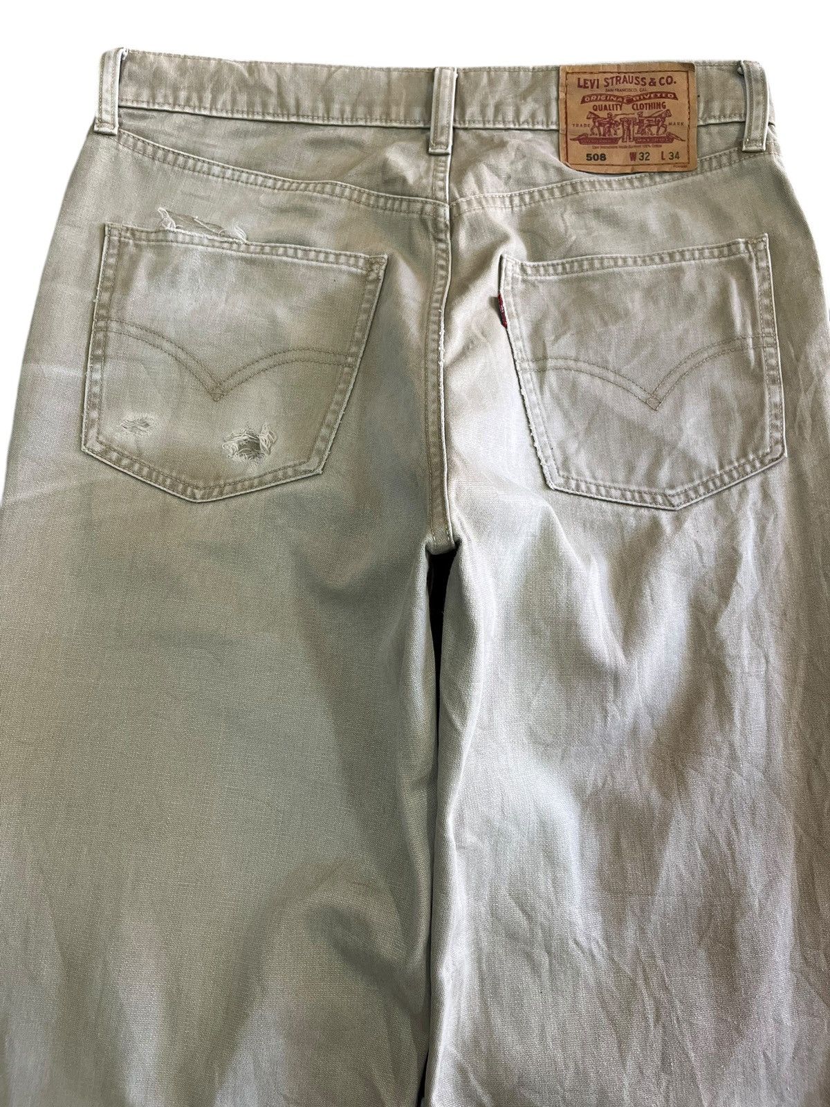 LVC × Levi's × Levi's Vintage Clothing Vintage Levi’s 508 Tan Colour Denim Size US 31 - 5 Thumbnail