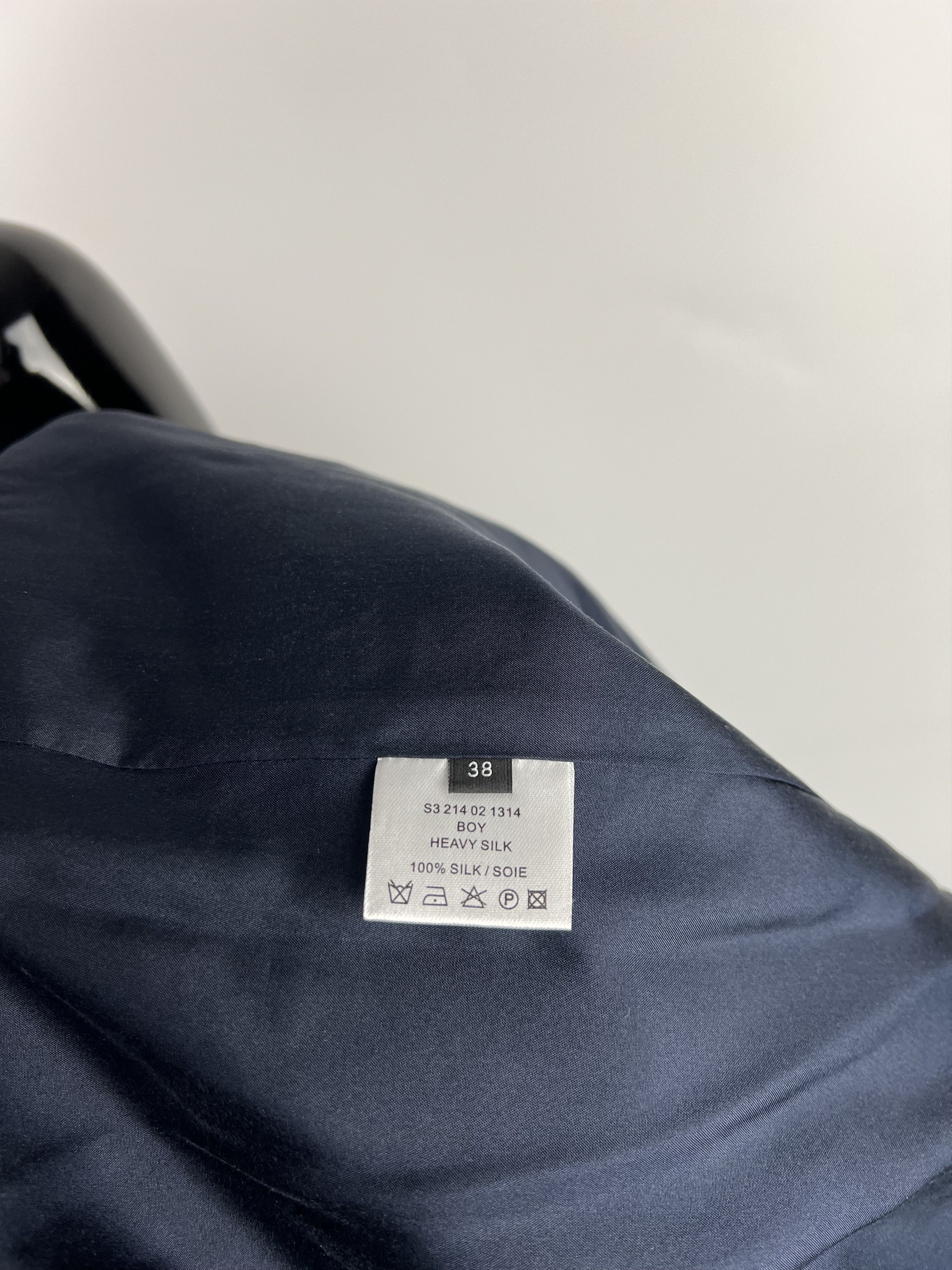 Joseph Joseph Navy Blue 100% Silk Blazer Jacket Size 38 Size M / US 6-8 / IT 42-44 - 15 Thumbnail