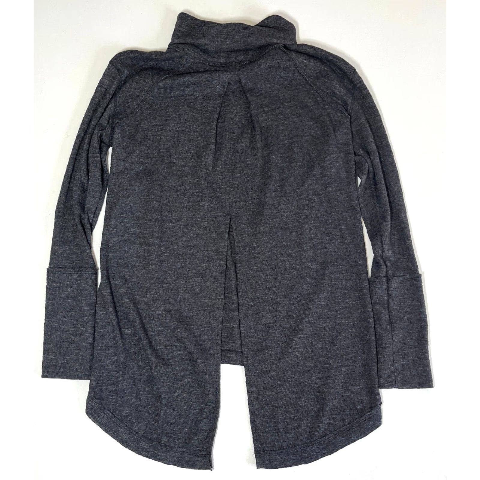 Free People VINTAGE Free People We The Free Turtleneck Top Split Back M Women Black NWT Size M / US 6-8 / IT 42-44 - 6 Thumbnail