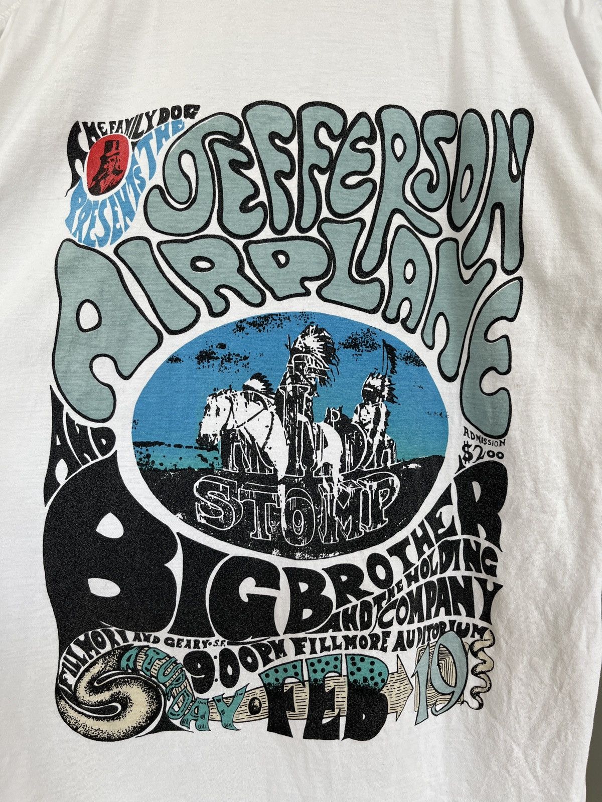 Band Tees Jefferson Airplane 1966 Tribal Stomp Fest Poster Tshirt Size US M / EU 48-50 / 2 - 5 Thumbnail