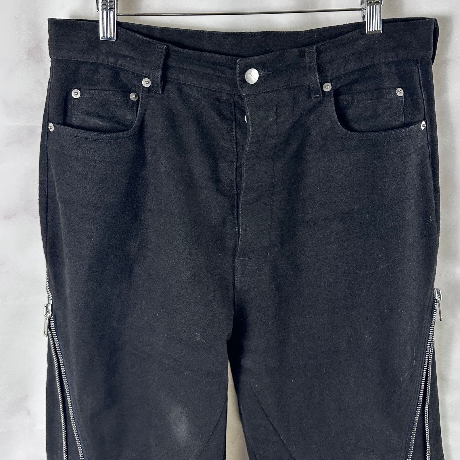 Rick Owens F/W23 Luxor Black Bolan Banana Pants Size US 32 / EU 48 - 2 Thumbnail