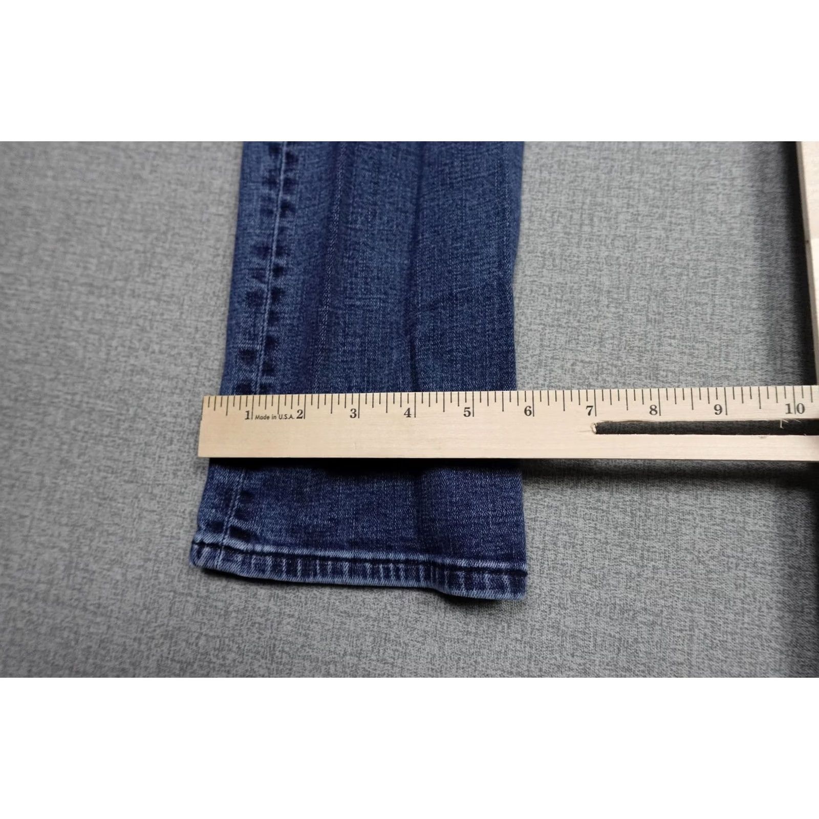 Prana prAna Jeans Mens 32x30 Slim Straight Denim Blue Medium Wash Pocket 5-Pocket Stretch Cotton Blend Zip Fly Size US 32 / EU 48 - 6 Thumbnail