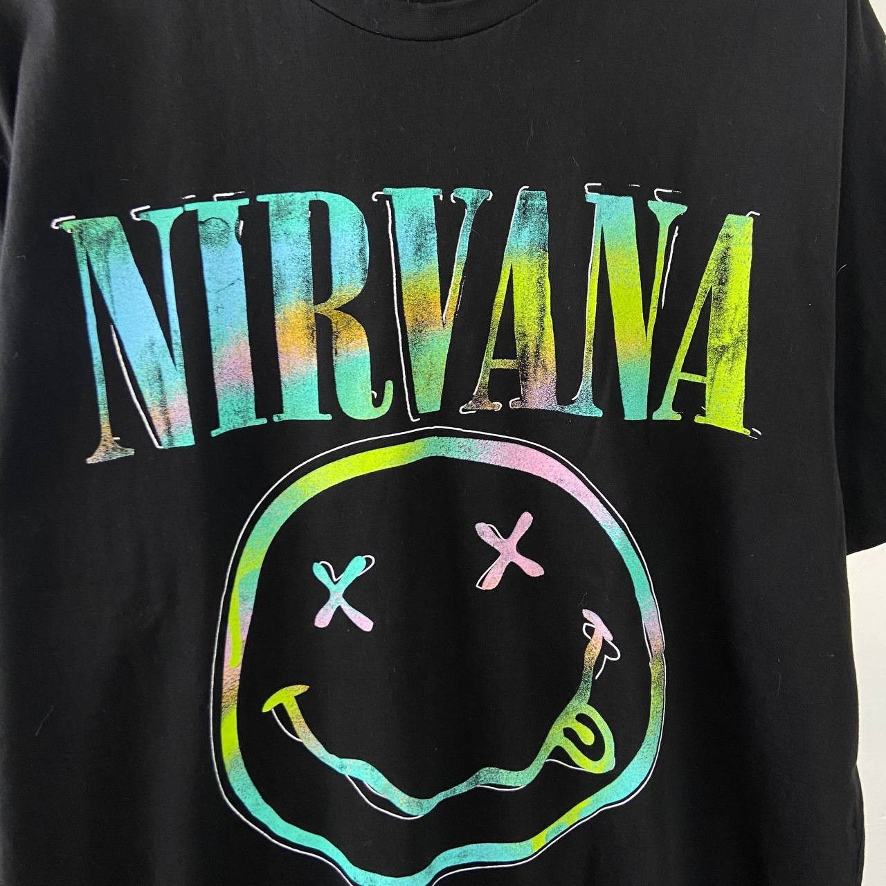 Nirvana Nirvana Vintage Big Crazy Smile Logo Rock Band T-Shirt 90s Size US XL / EU 56 / 4 - 3 Thumbnail