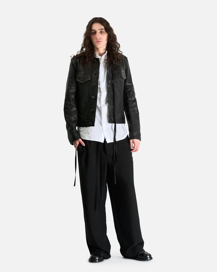 Ann Demeulemeester o1s1v1r1oon0825 Finn High Comfort Trousers in Black Size US 34 / EU 50 - 5 Thumbnail