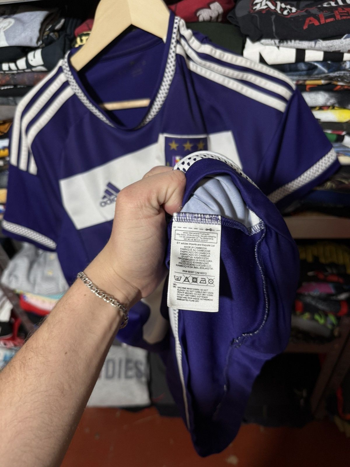 Adidas × Vintage Adidas ANDERLECHT HOME 2015 2016 Football Soccer Jersey Size US M / EU 48-50 / 2 - 9 Thumbnail