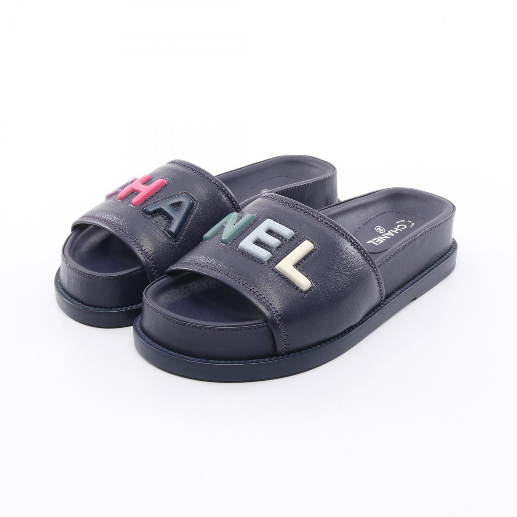 Chanel Chanel Chanel Leather Sandals Leather Shoes G38933 DUTY FREE for USA Size ONE SIZE - 1 Thumbnail