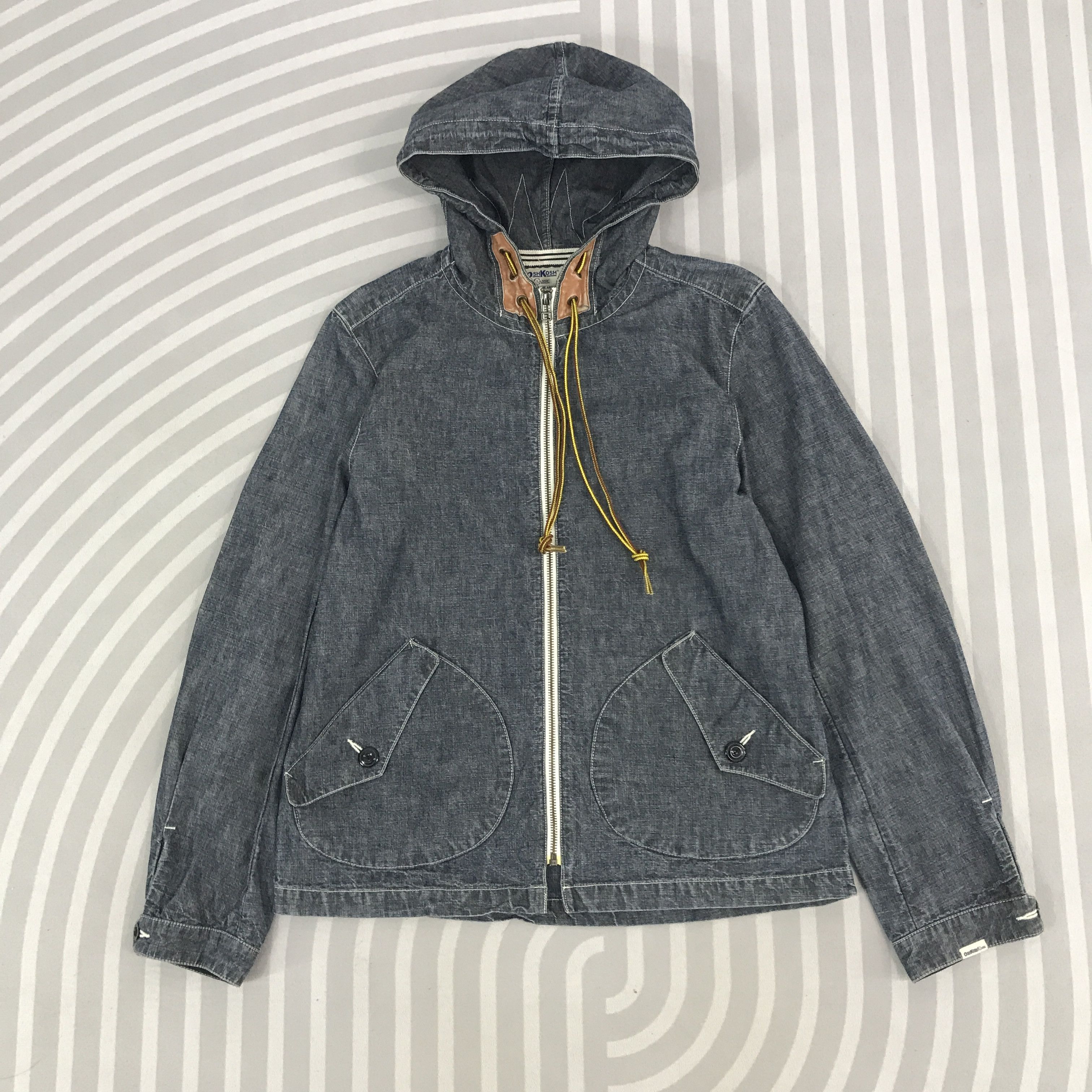 Oshkosh × Vintage Vintage OshKosh Classic Denim hoodies Jacket Size US M / EU 48-50 / 2 - 1 Thumbnail