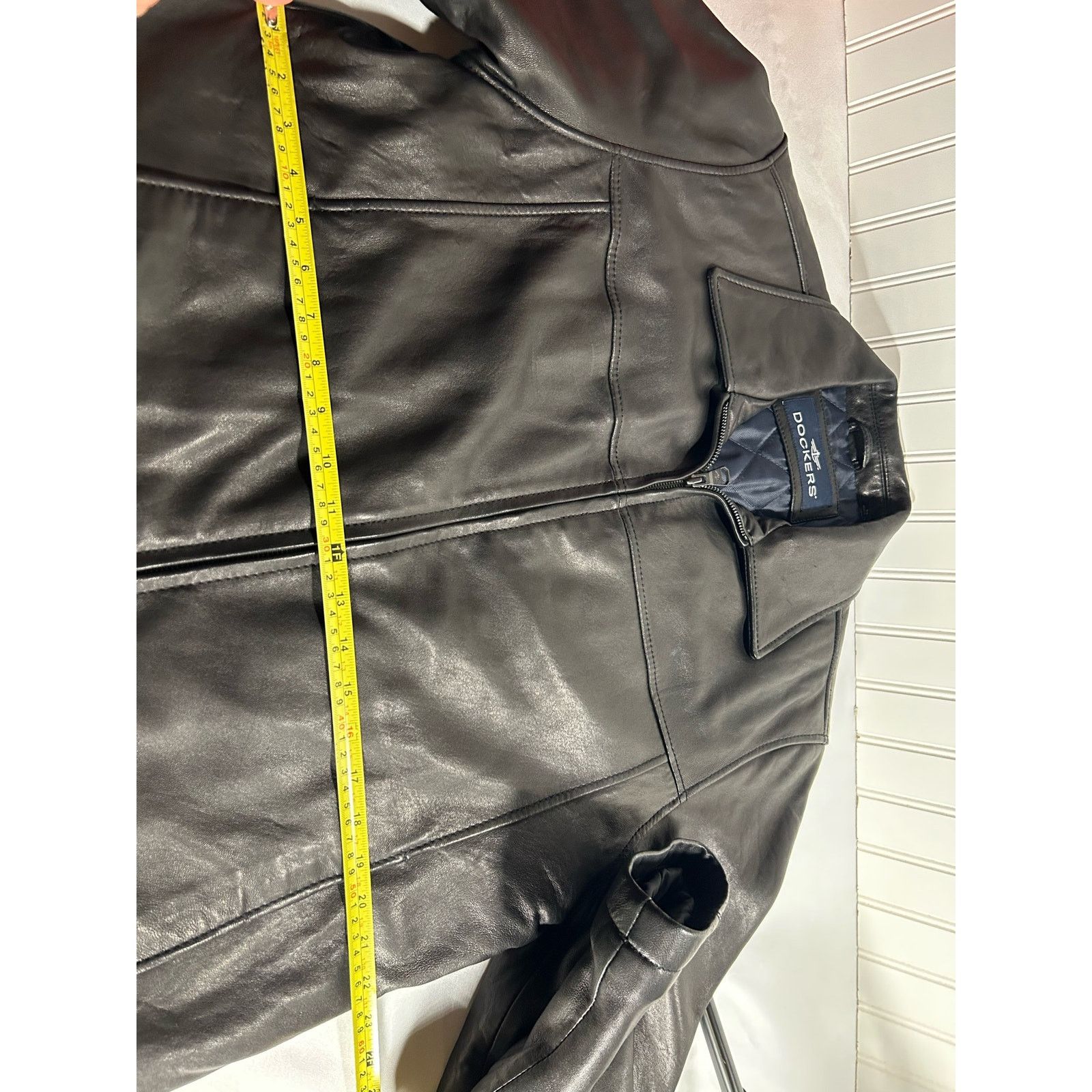 Dockers Dockers Men’s Genuine Leather Jacket “M” Zipper Black S M Size US M / EU 48-50 / 2 - 5 Thumbnail