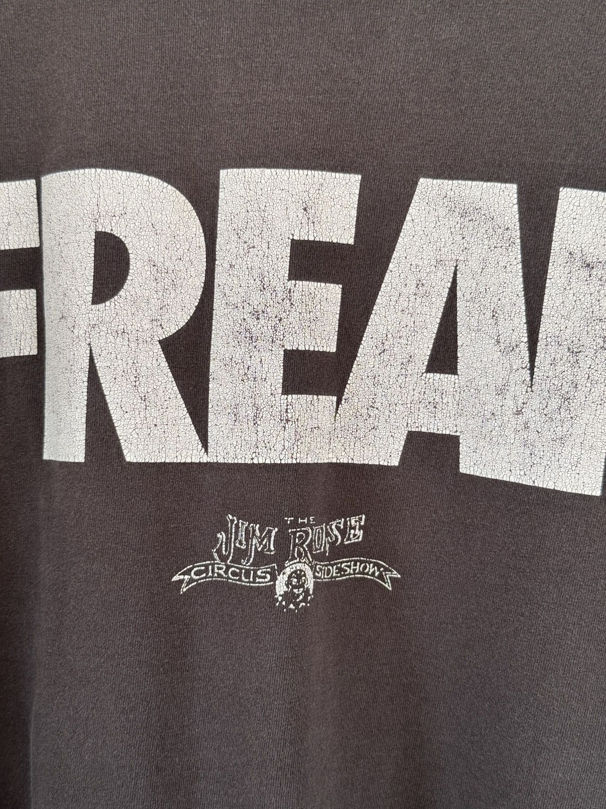 Vintage *RARE* VINTAGE 90s JIM ROSE CIRCUS SIDESHOW FREAK FADED TEE Size US XL / EU 56 / 4 - 9 Thumbnail