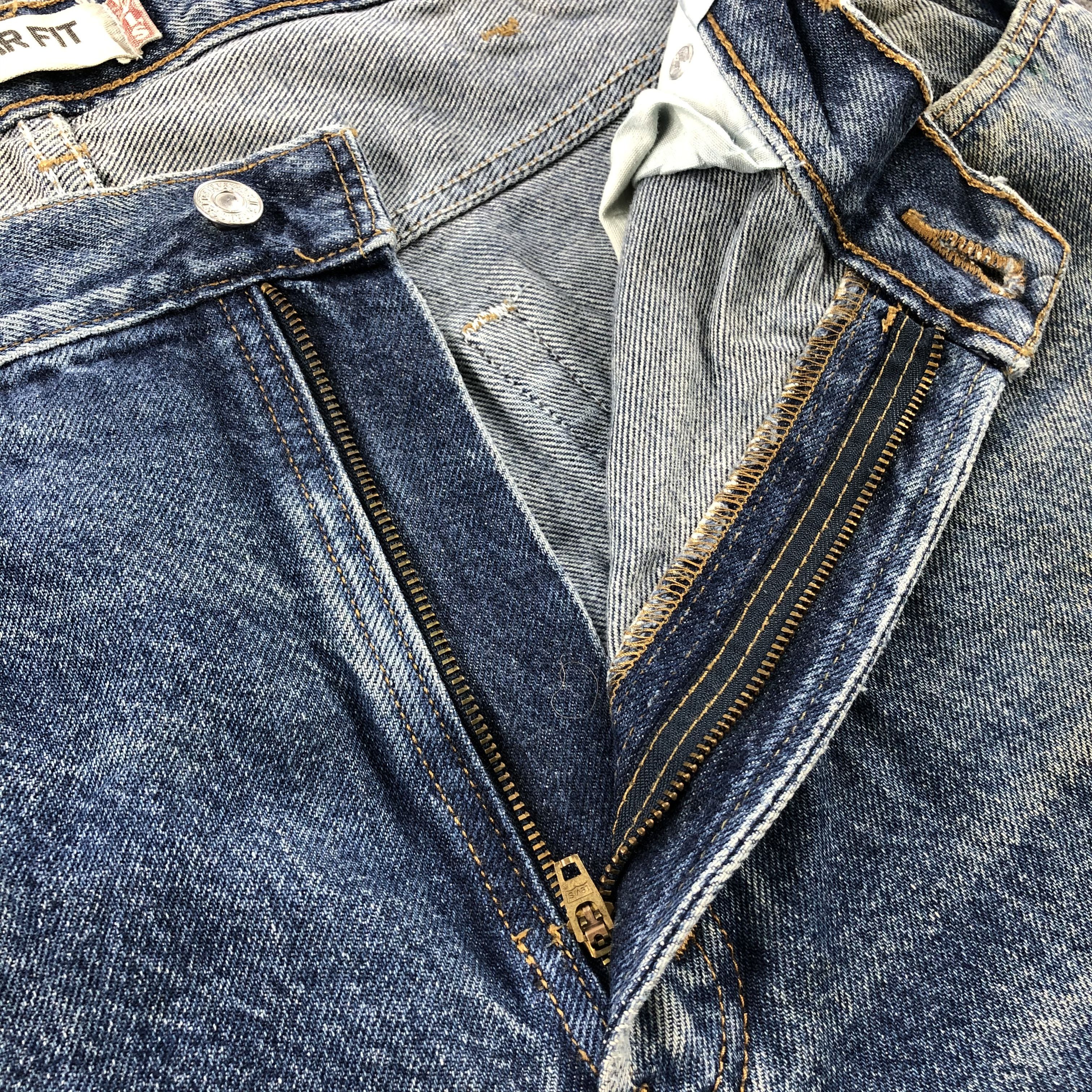 Levi's Vintage Levis 505 Jeans Rusty Washed Denim-J1074 Size US 40 / EU 56 - 8 Thumbnail