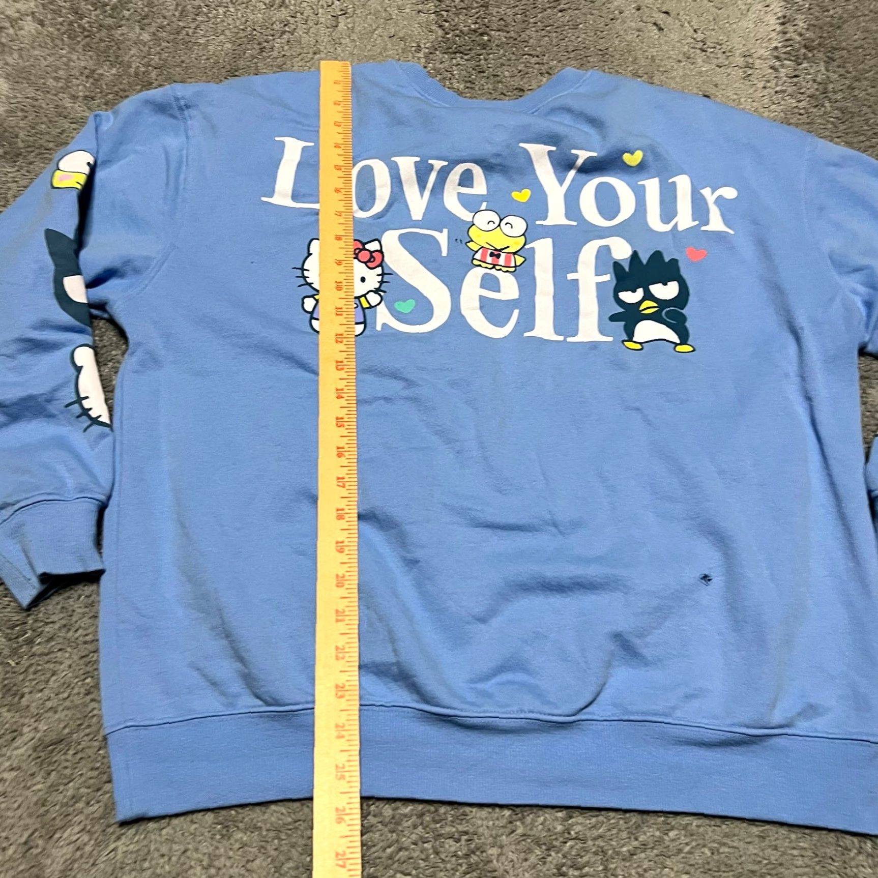 Vintage Sanrio Hello Kitty & Friends Love Yourself Sweatshirt Womens XL blue pullover, Regular size, Sweatshirt, Womens, XL Size XL / US 12-14 / IT 48-50 - 5 Thumbnail