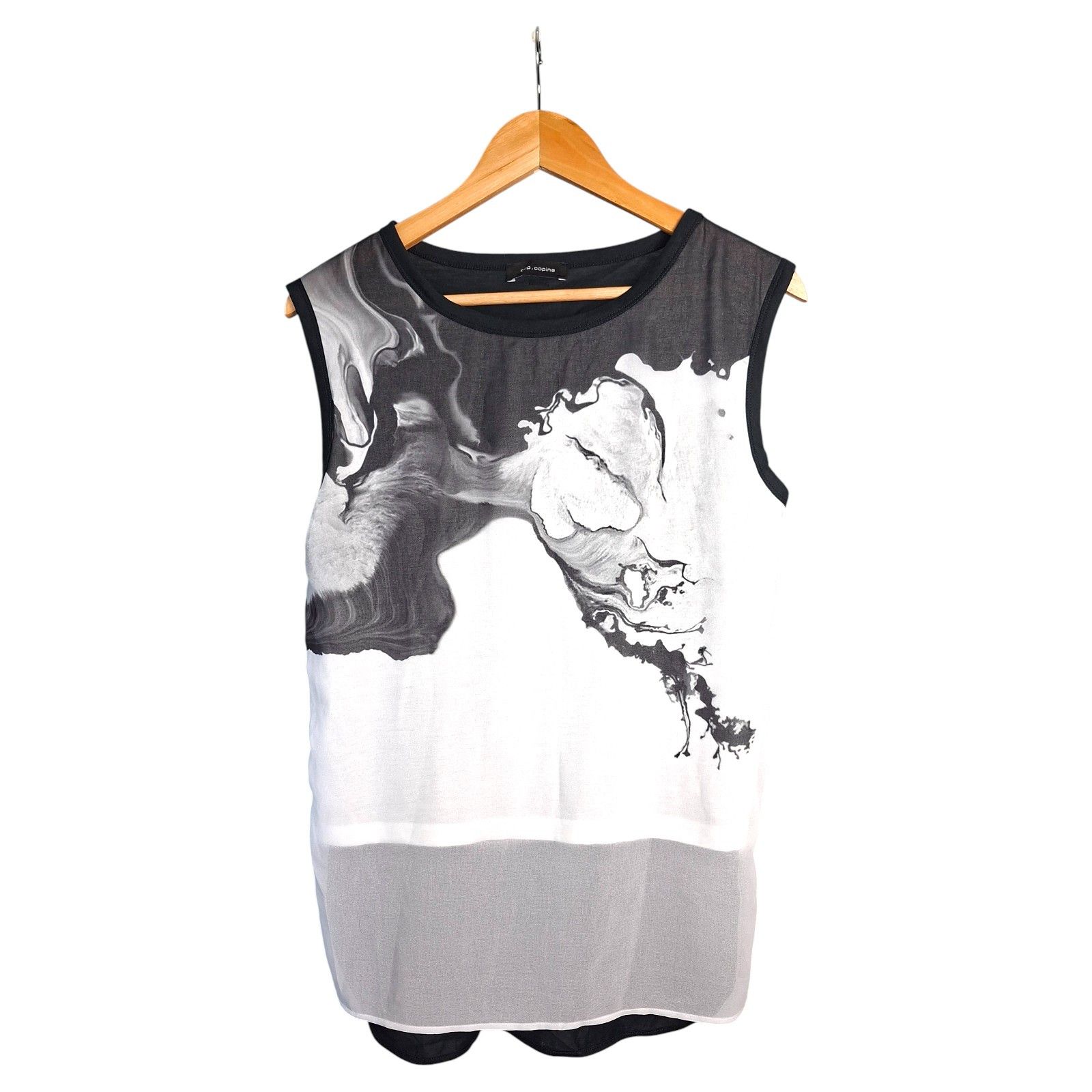 Cop Copine Cop.Copine Paris Abstract Graphic Tank Top Y2K Size S / US 4 / IT 40 - 1 Thumbnail