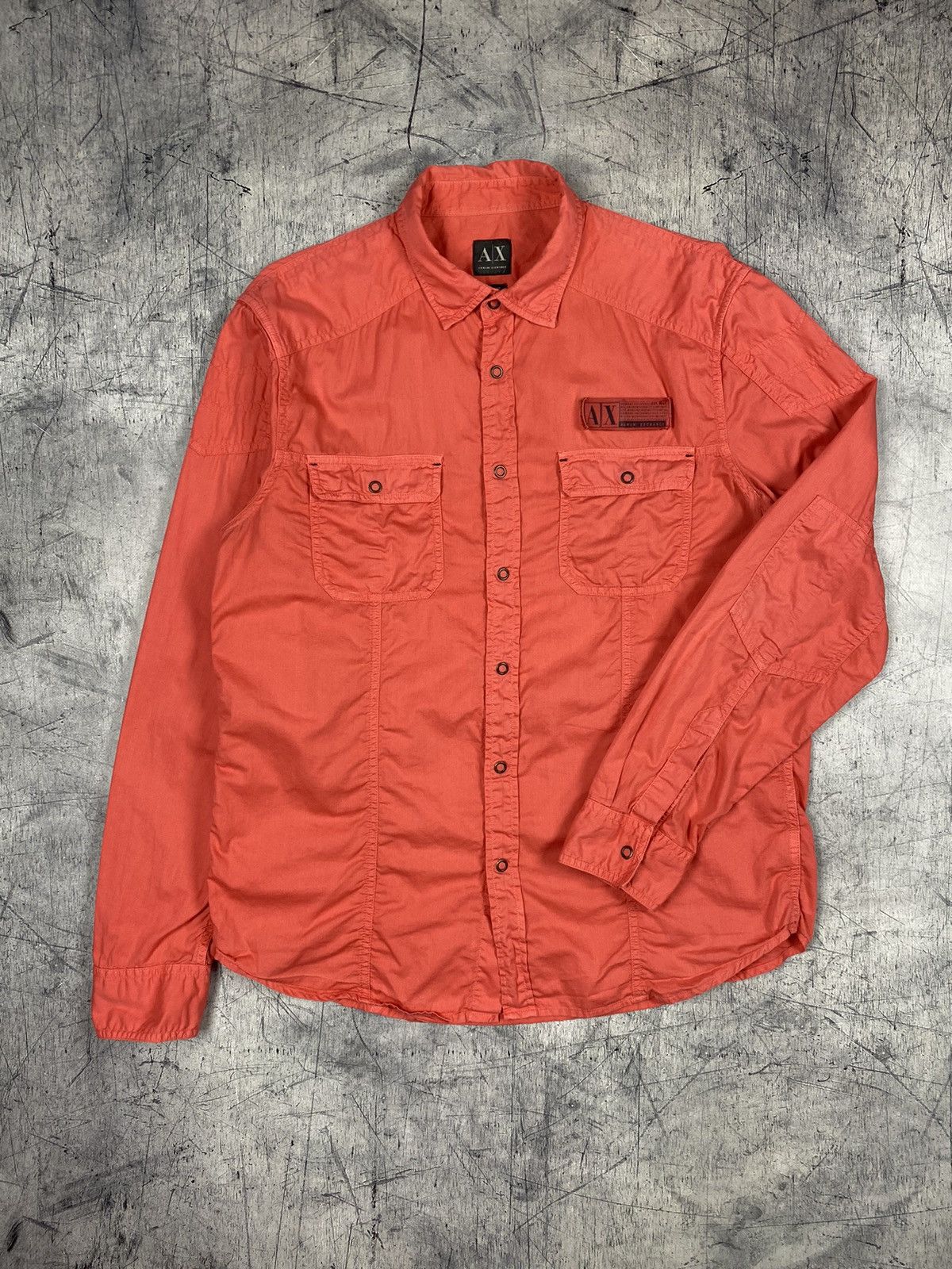Armani Exchange × Designer Armani Exchange Designer Overshot Button Up Shirt Size US L / EU 52-54 / 3 - 2 Thumbnail