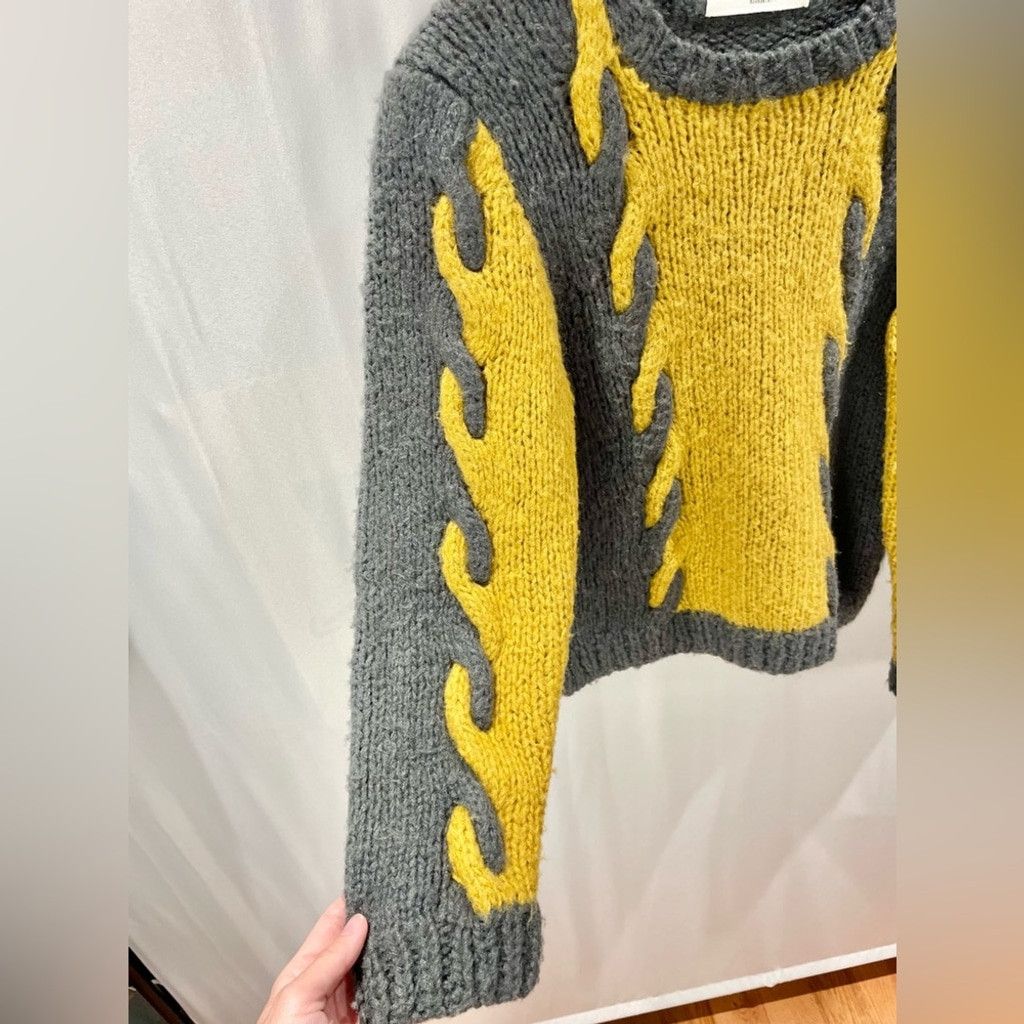 Other Femme a Idee Mohair Blend Flame Crewneck Knit Sweater Size M Size M / US 6-8 / IT 42-44 - 4 Thumbnail