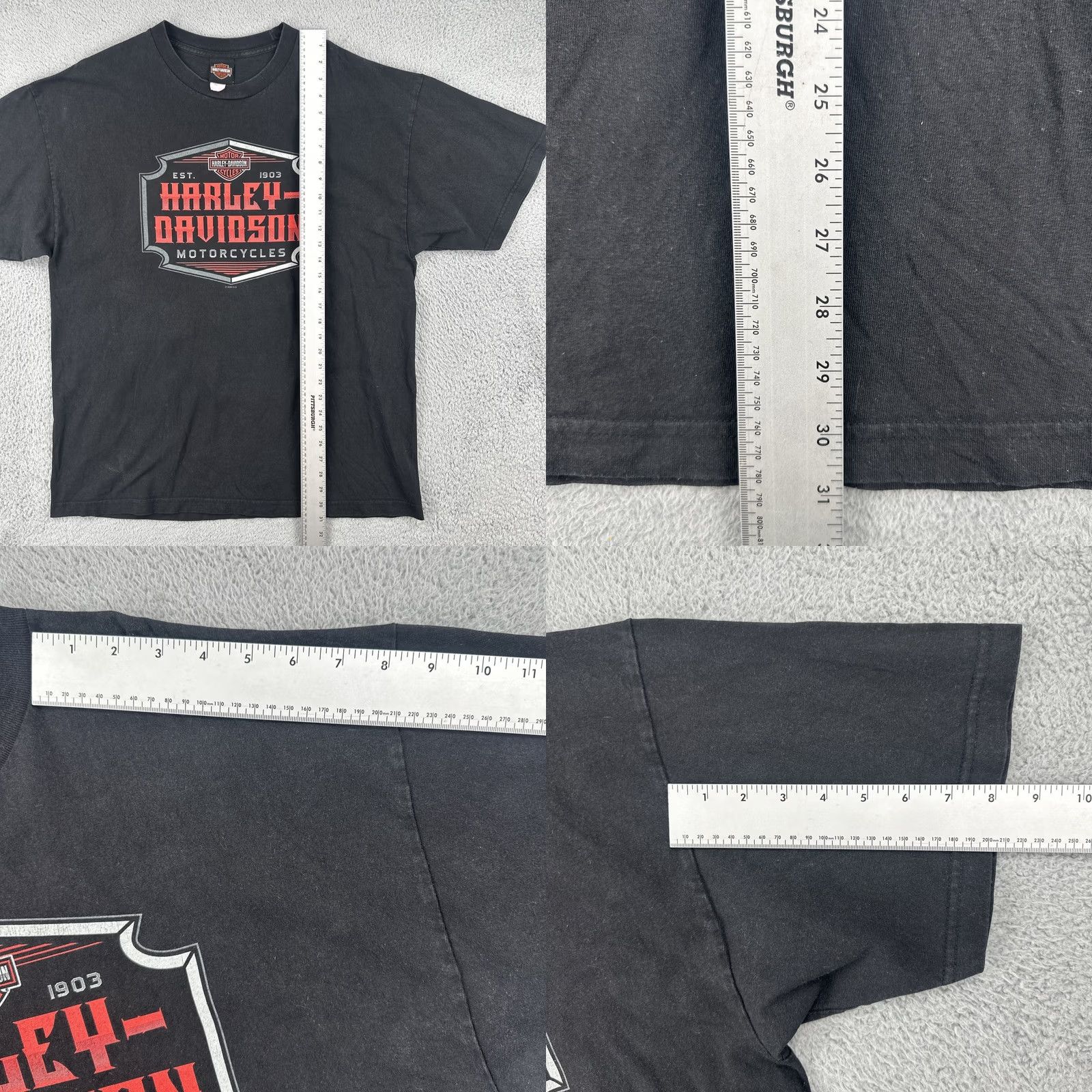 Harley Davidson Harley-Davidson T-Shirt 2XL Black Men Crew Neck Short Sleeve USA Motorcycle Biker 2XL Size US XXL / EU 58 / 5 - 9 Thumbnail