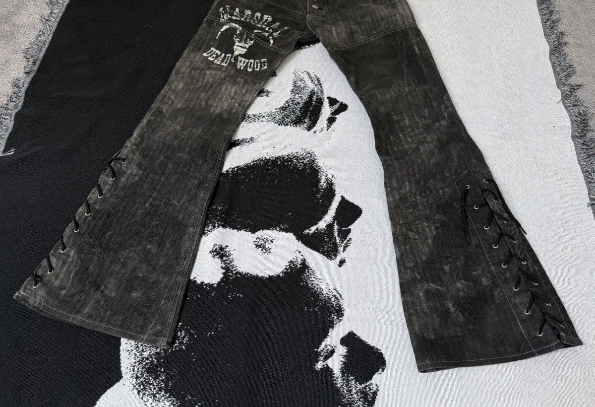 Tornado Mart Tornado mart western Lace up Flare Jeans size S Size US 29 - 3 Thumbnail