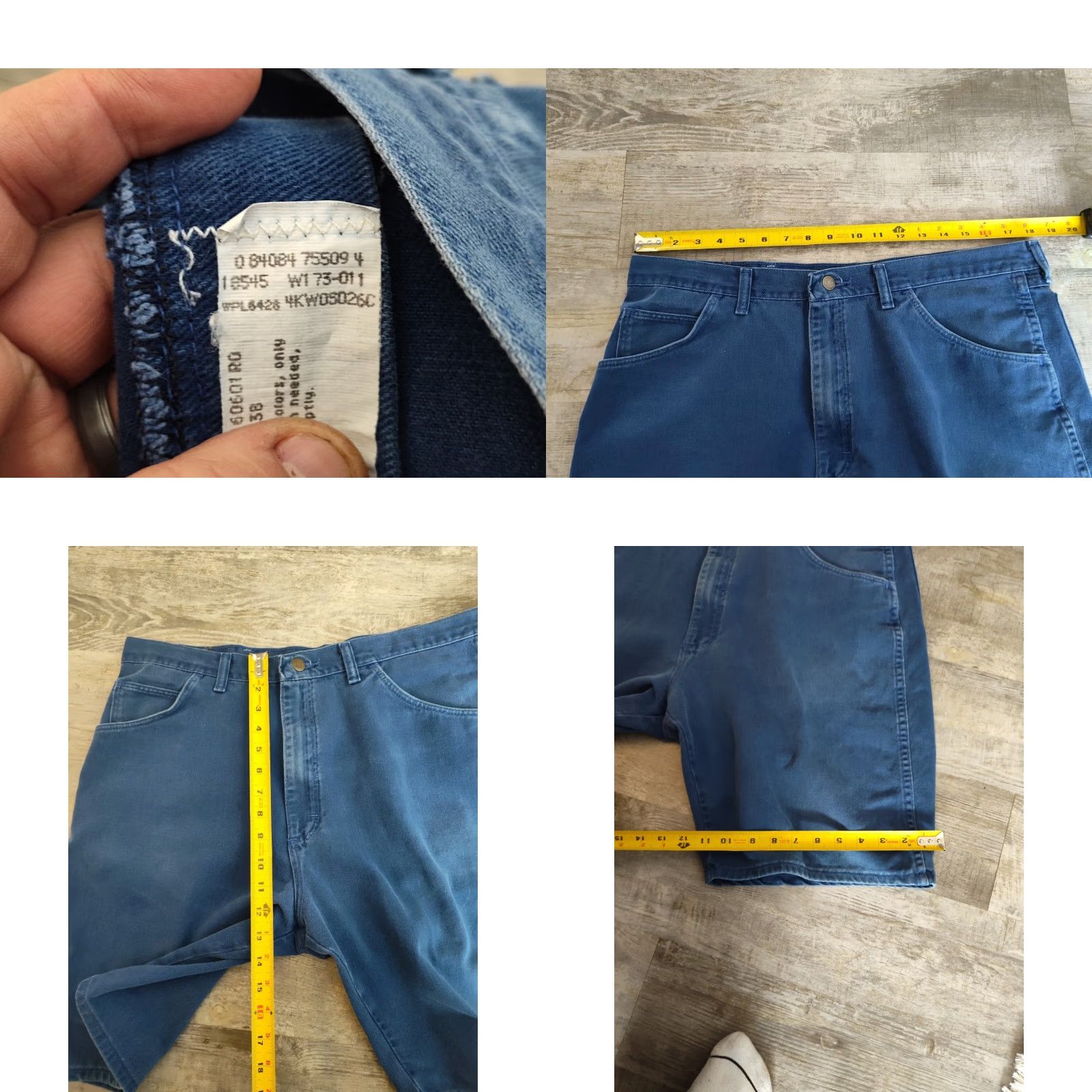 Wrangler VINTAGE Wrangler Men's Jean Shorts Bermuda 90s Casual Summer 36 Blue Retro US Made Size US 36 / EU 52 - 8 Thumbnail
