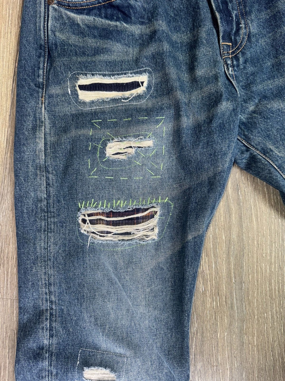 Billionaire Boys Club Billionaire Boys Club BB Distressed Fit Jeans Size US 32 / EU 48 - 3 Thumbnail