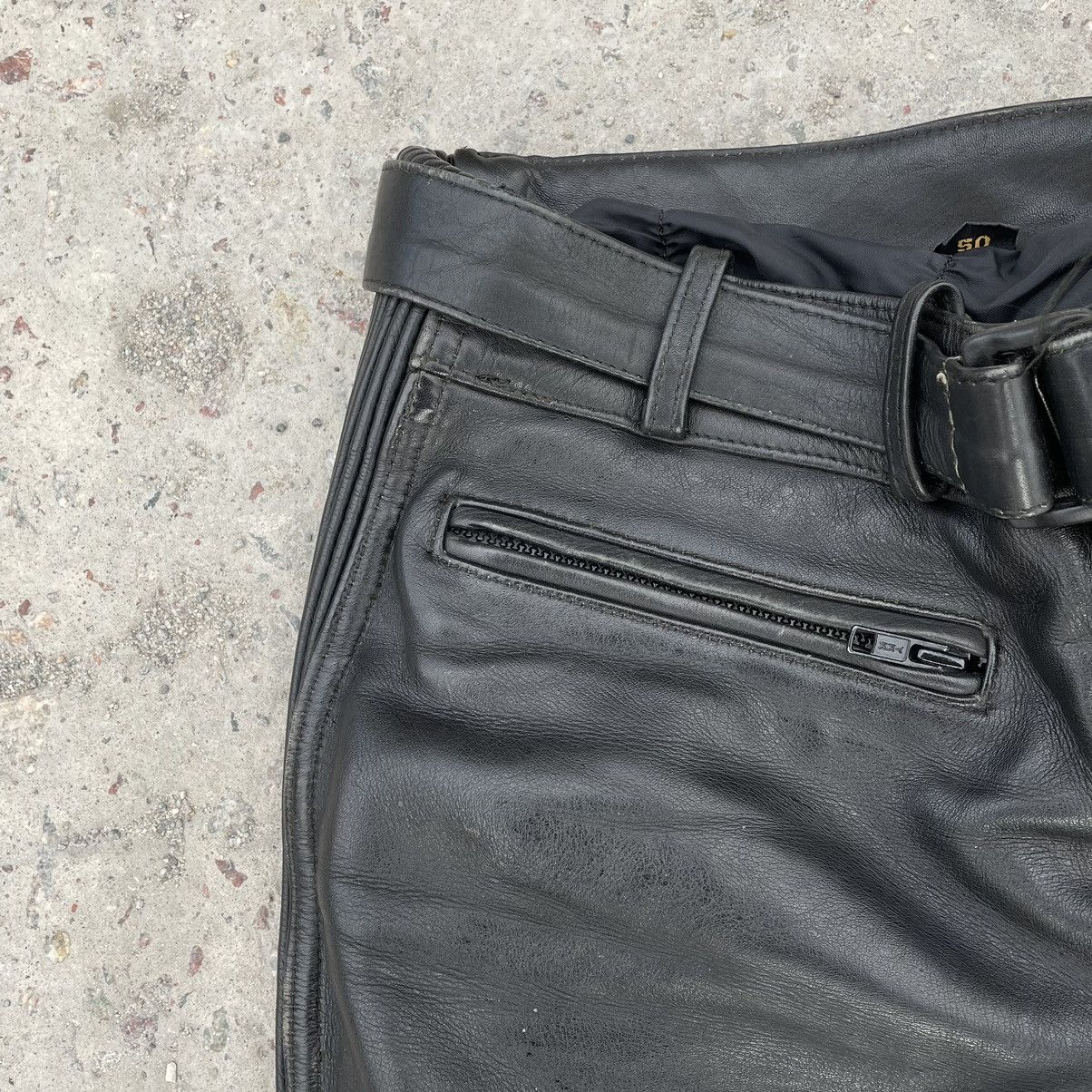 Other Vintage Moto Leather Pants 50 Size Y2K 90s USA Japan Size US 31 - 8 Thumbnail