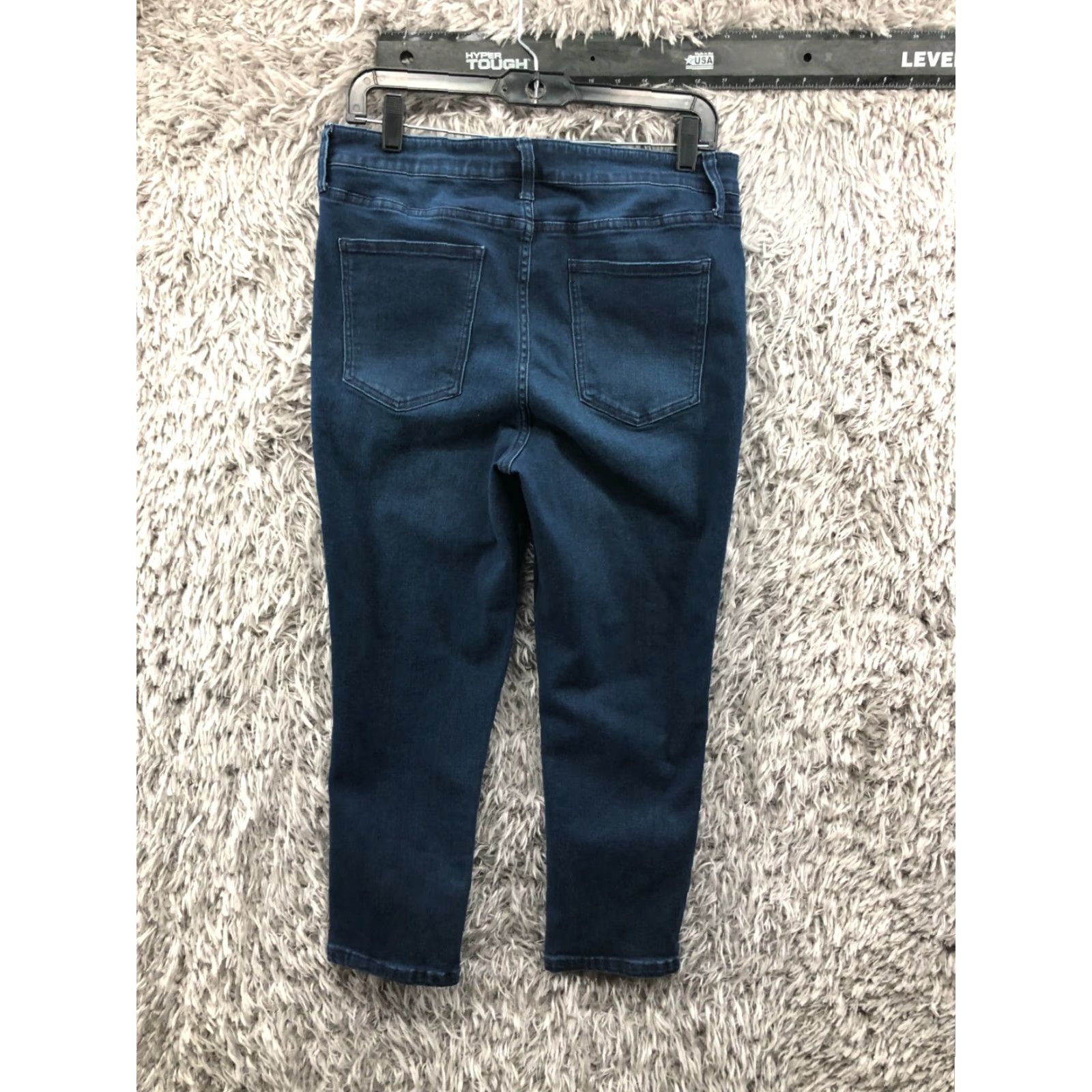 Sugar Pop Sugar Capri Jeans Size 14 Womens Mid Rise Dark Wash Blue Denim Size 36" / US 14 / IT 50 - 5 Thumbnail